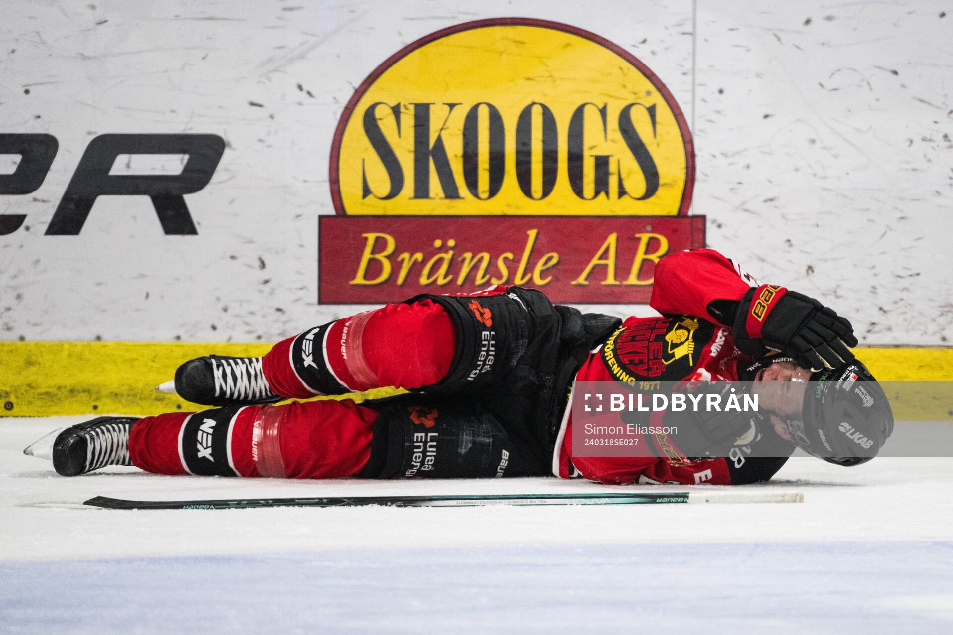 Luleås Jesper Sellgren har ont