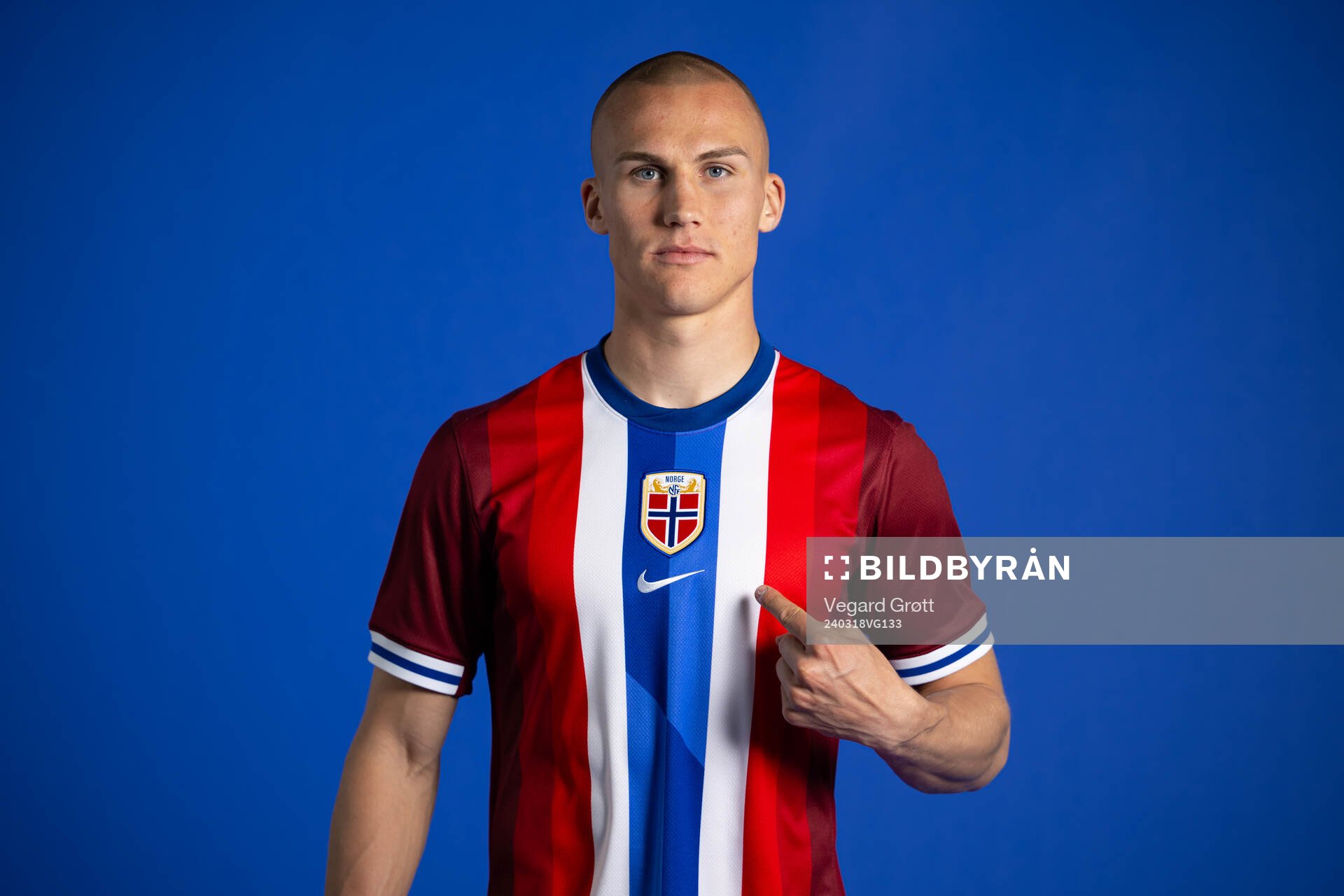 Leo Østigård of the Norwegian national football team