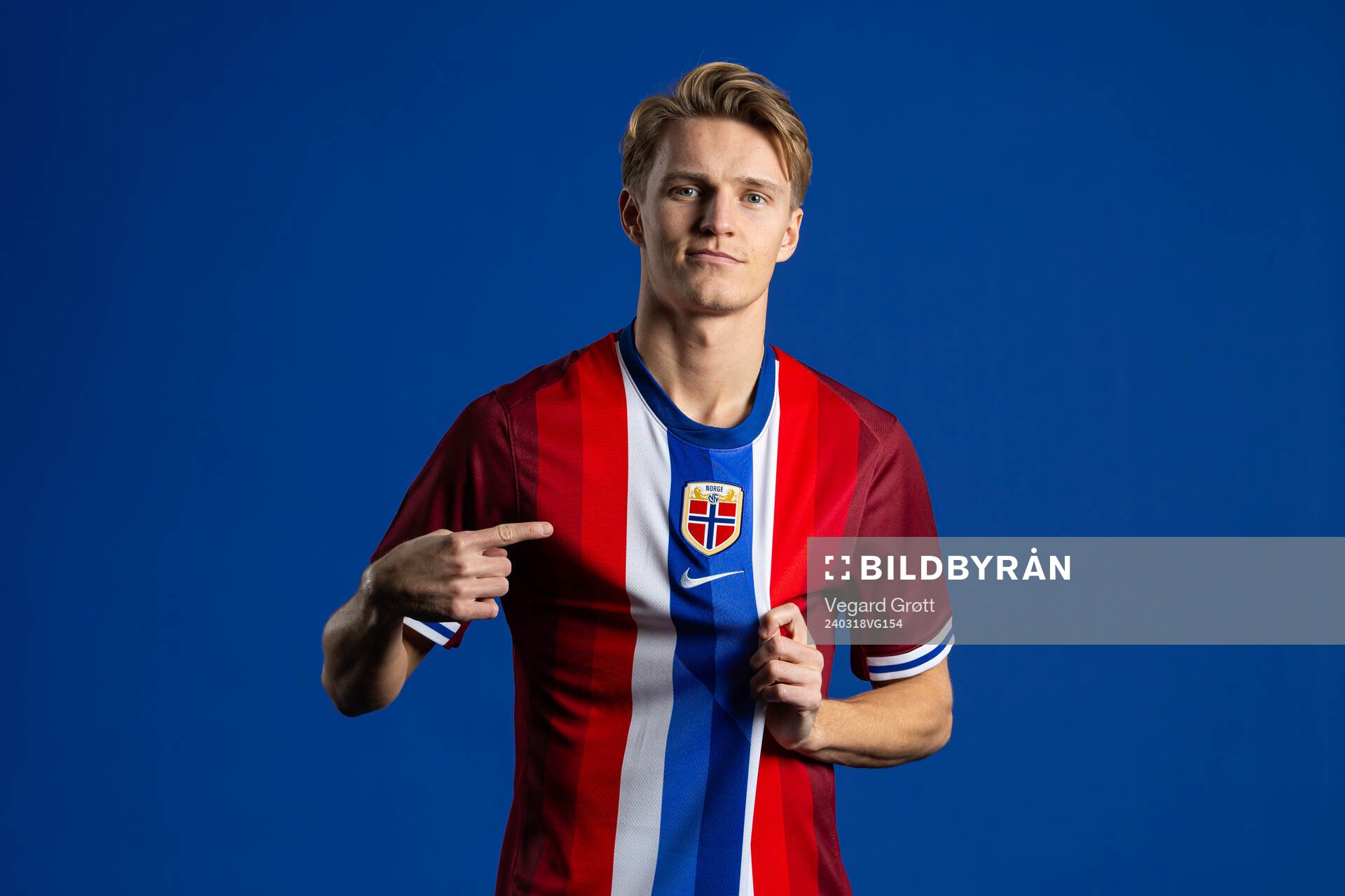 Martin Ødegaard of the Norwegian national football team