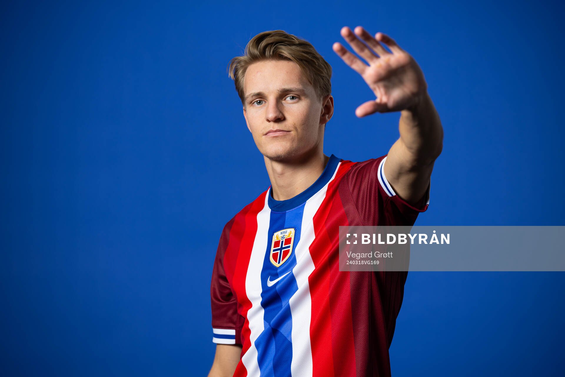 Martin Ødegaard of the Norwegian national football team