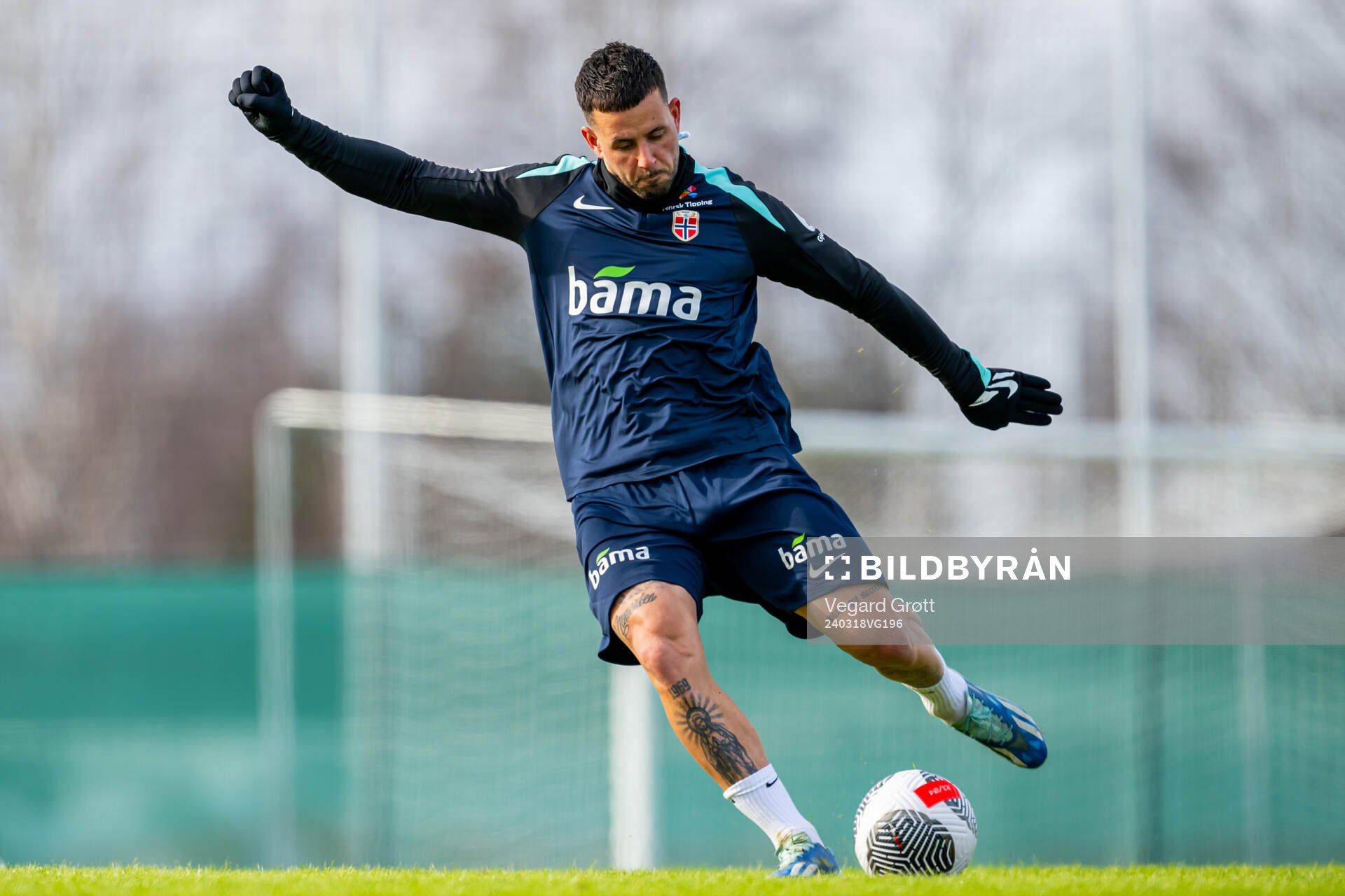 Aron Dønnum of the Norwegian national football team