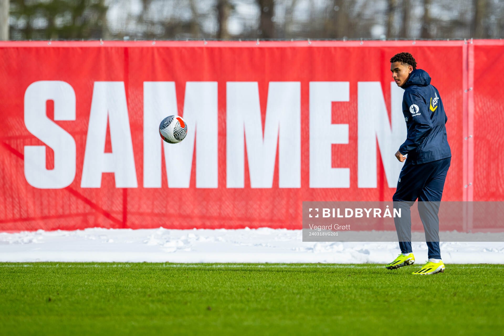 Antonio Nusa of the Norwegian national football team
