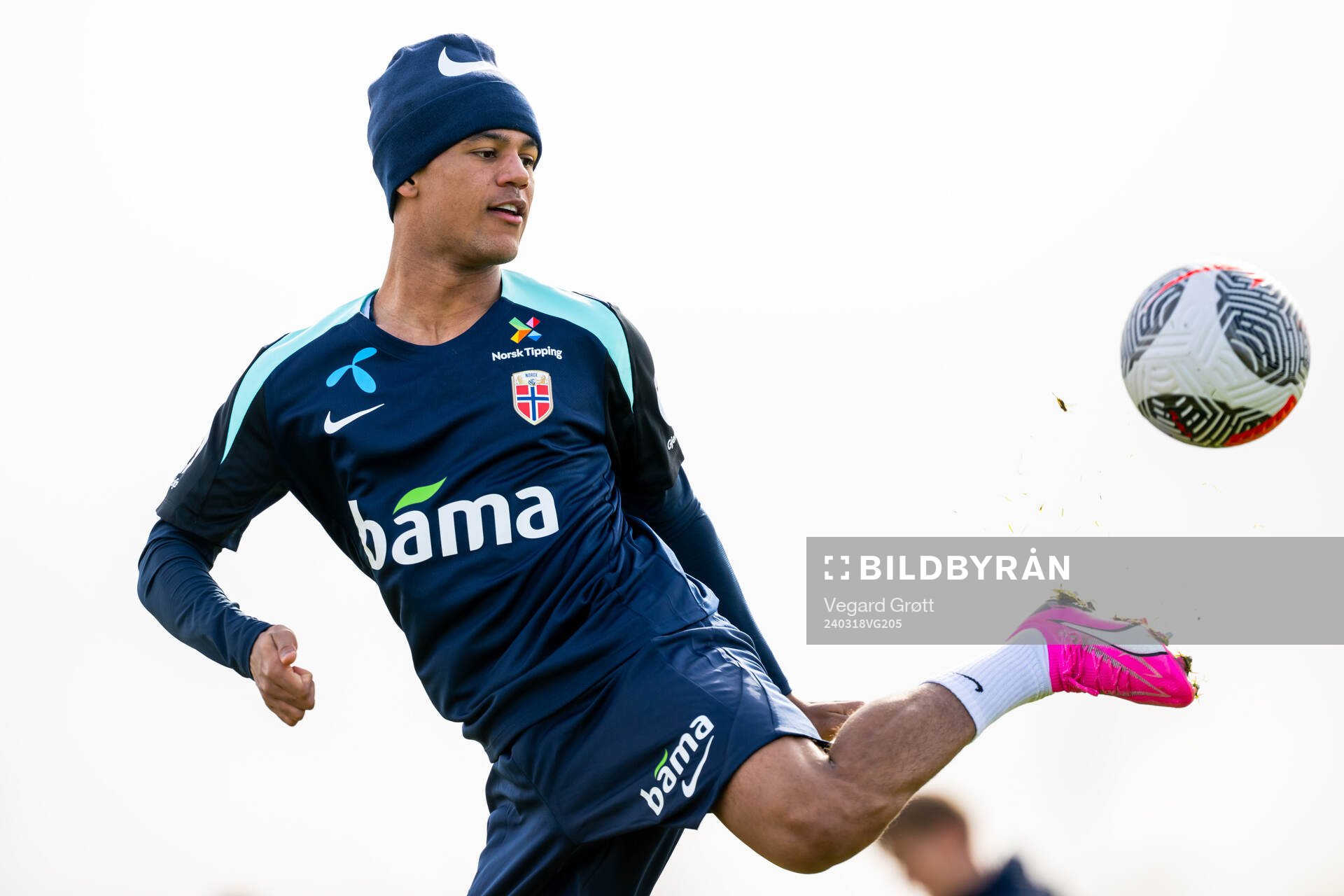 Oscar Bobb of the Norwegian national football team