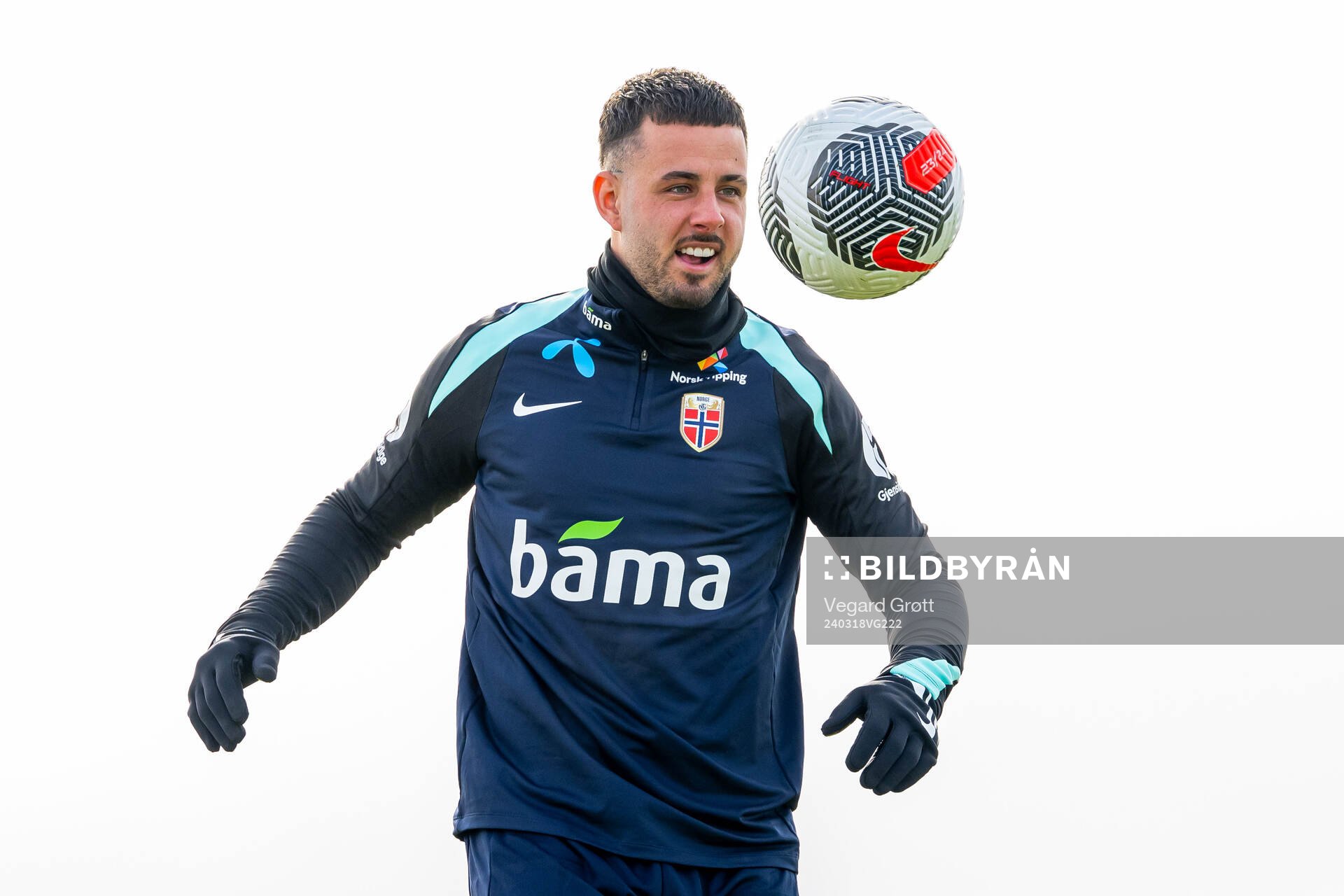 Aron Dønnum of the Norwegian national football team
