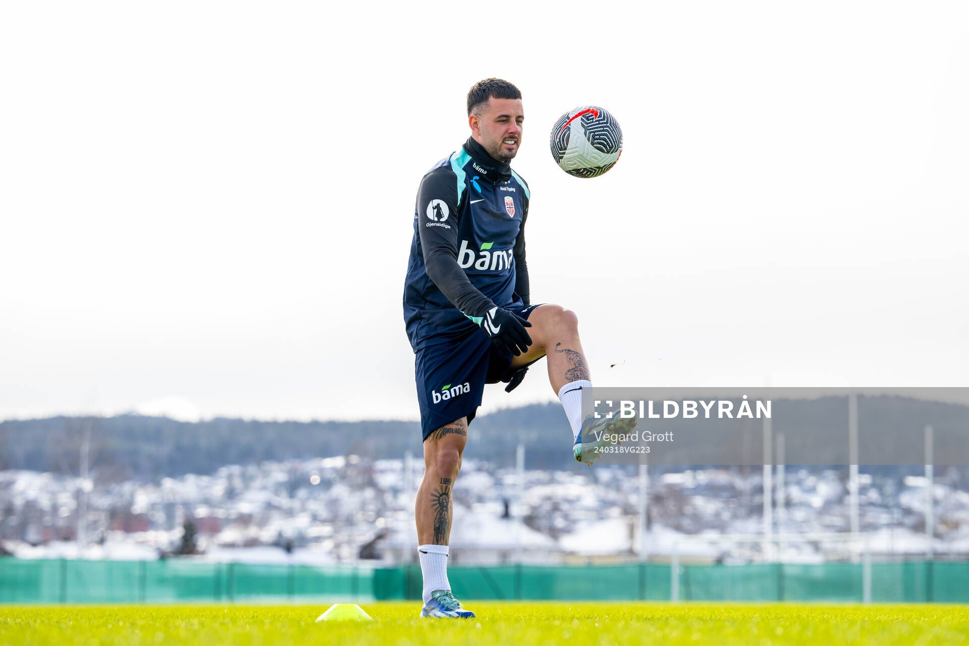 Aron Dønnum of the Norwegian national football team