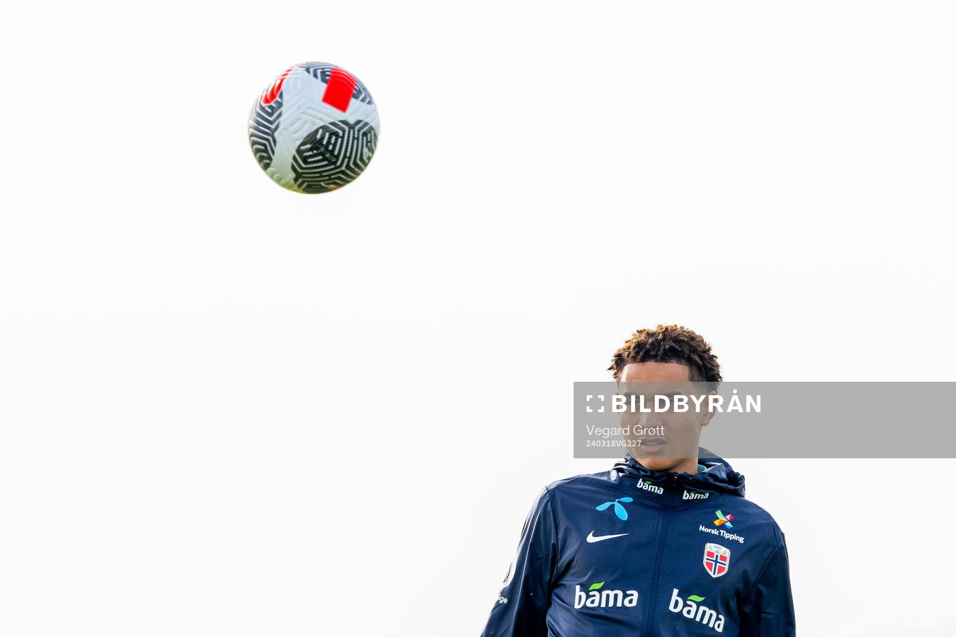Antonio Nusa of the Norwegian national football team