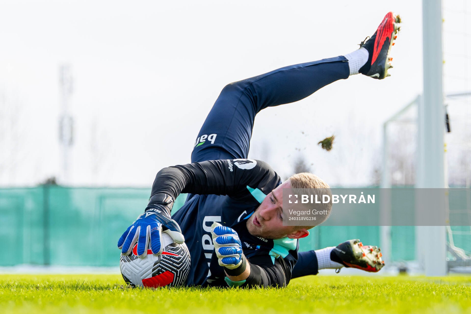 Goalkeeper Egil Selvik of the Norwegian national football
