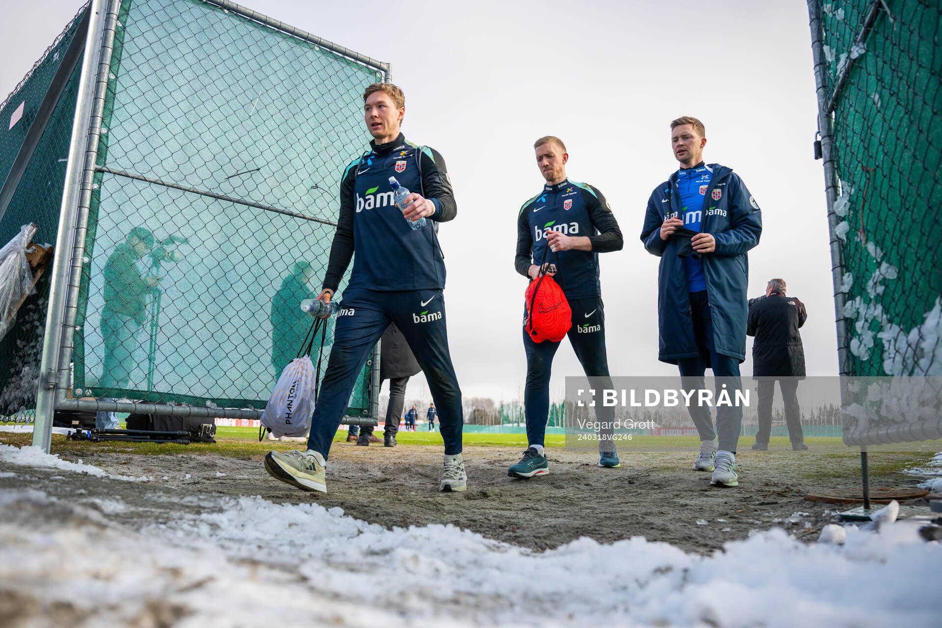 Goalkeeper Mathias Dyngeland, goalkeeper Egil Selvik and