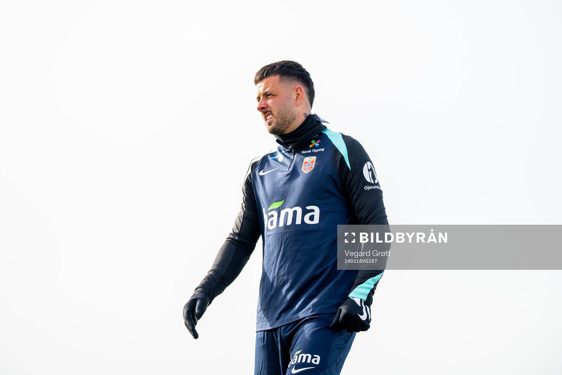 Aron Dønnum of the Norwegian national football team