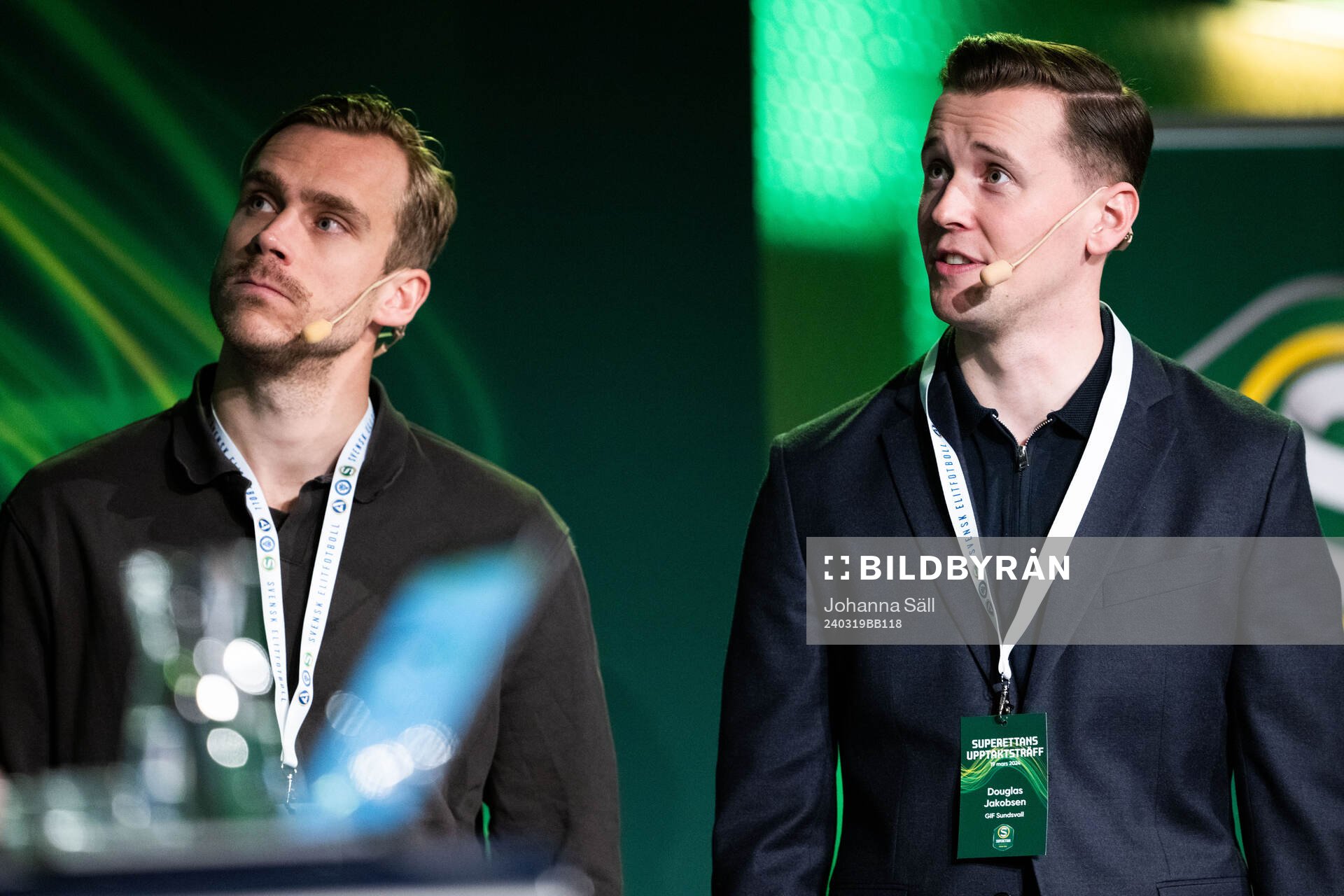 Pontus Engblom, GIF Sundsvall, och Douglas Jakobsen, GIF