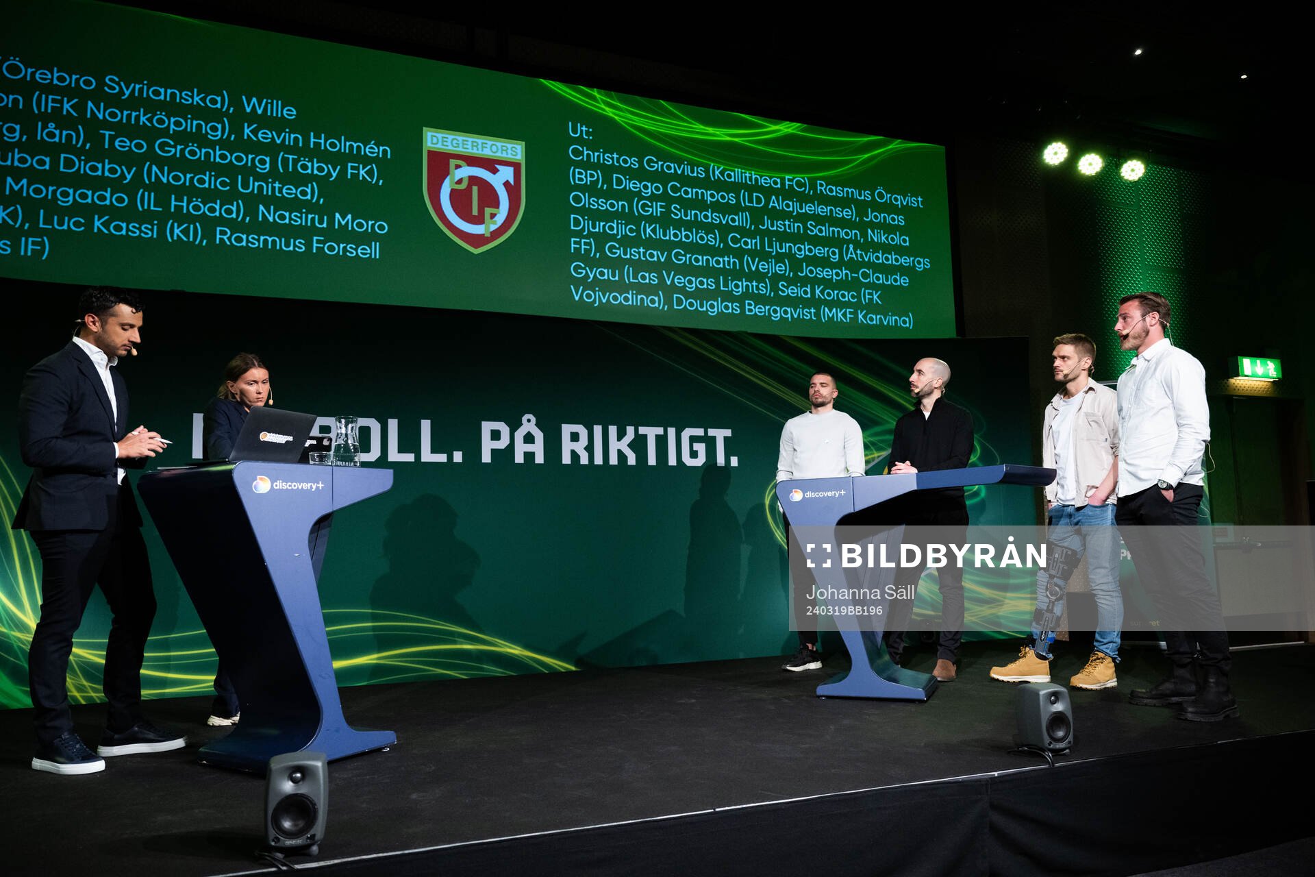 Vladimir Rodic och Martin Foyston, Östers IF, med Johan