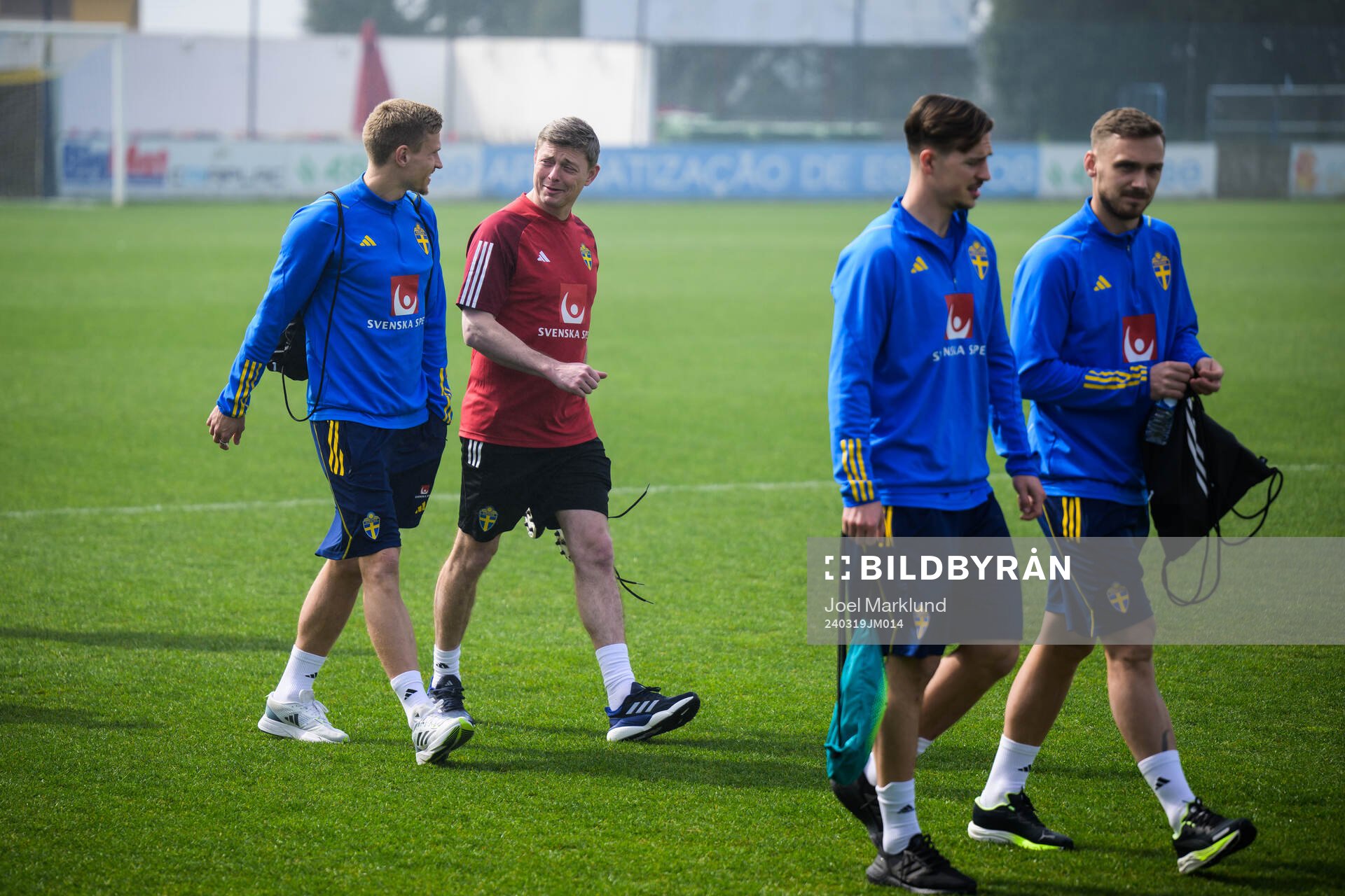 Carl Starfelt, head coach Jon Dahl Tomasson, Simon Olsson