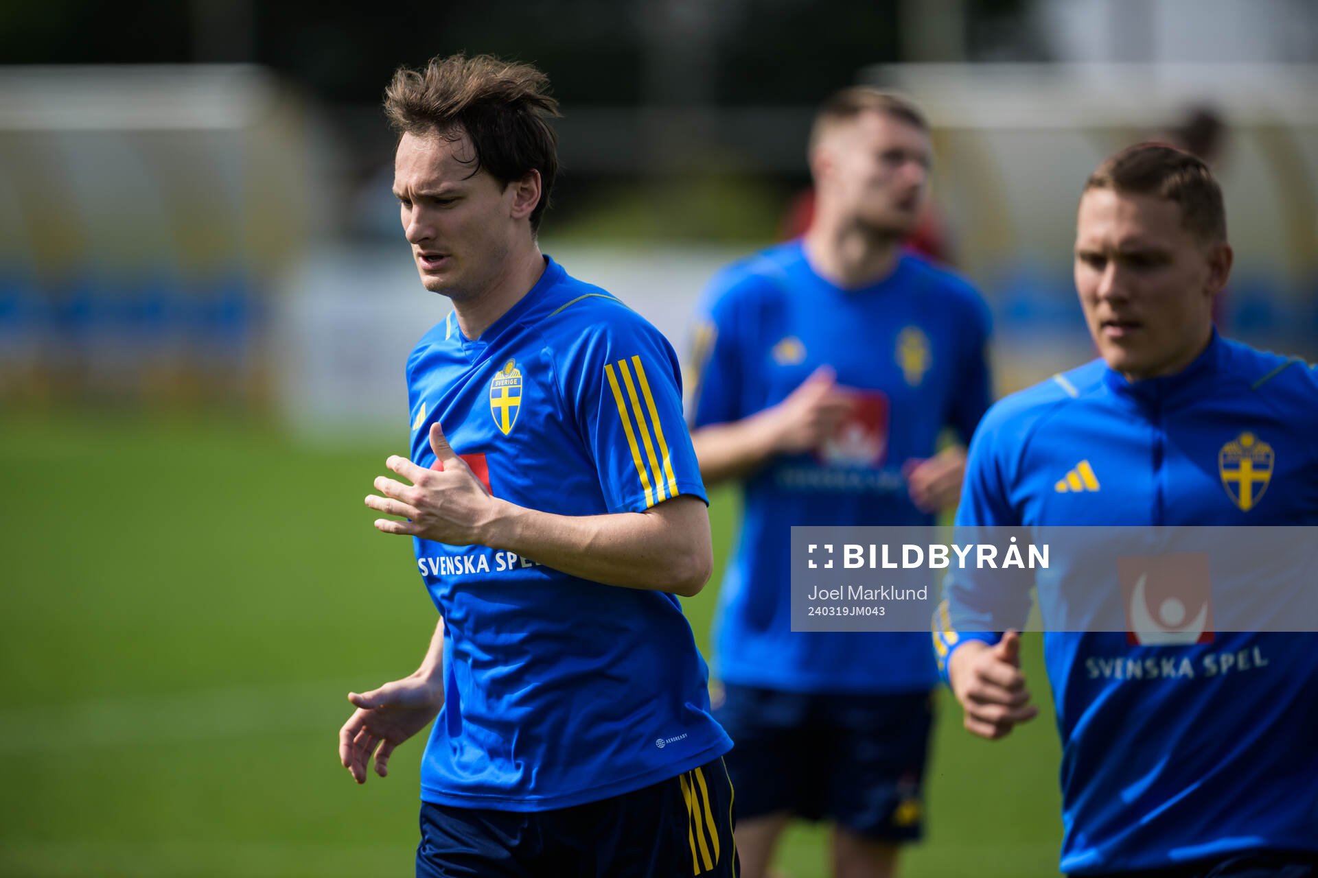 Hjalmar Ekdal of the Swedish men's national football team