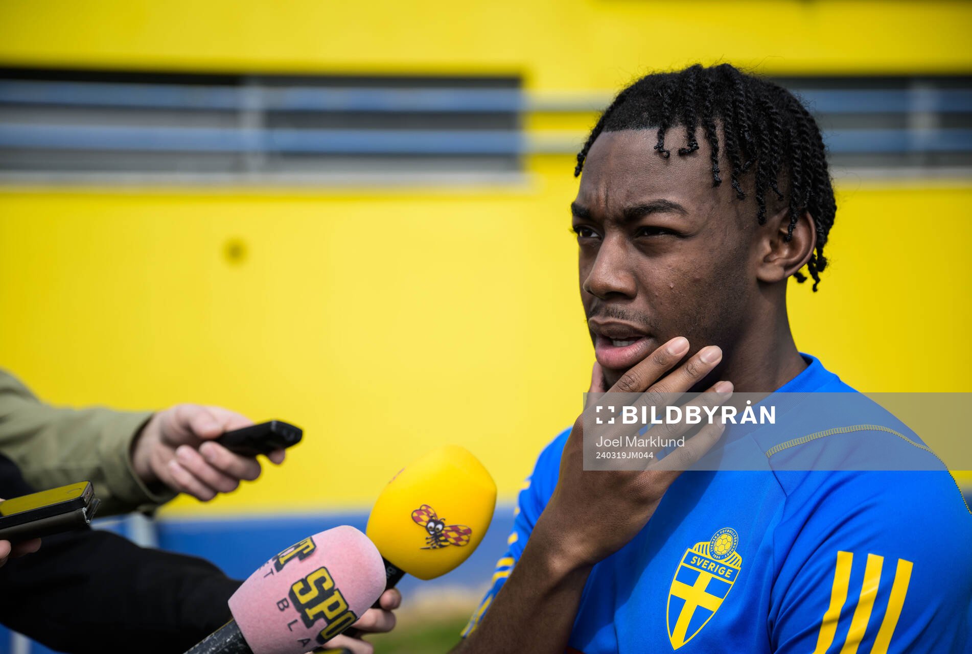 Anthony Elanga of the Swedish men's national football team