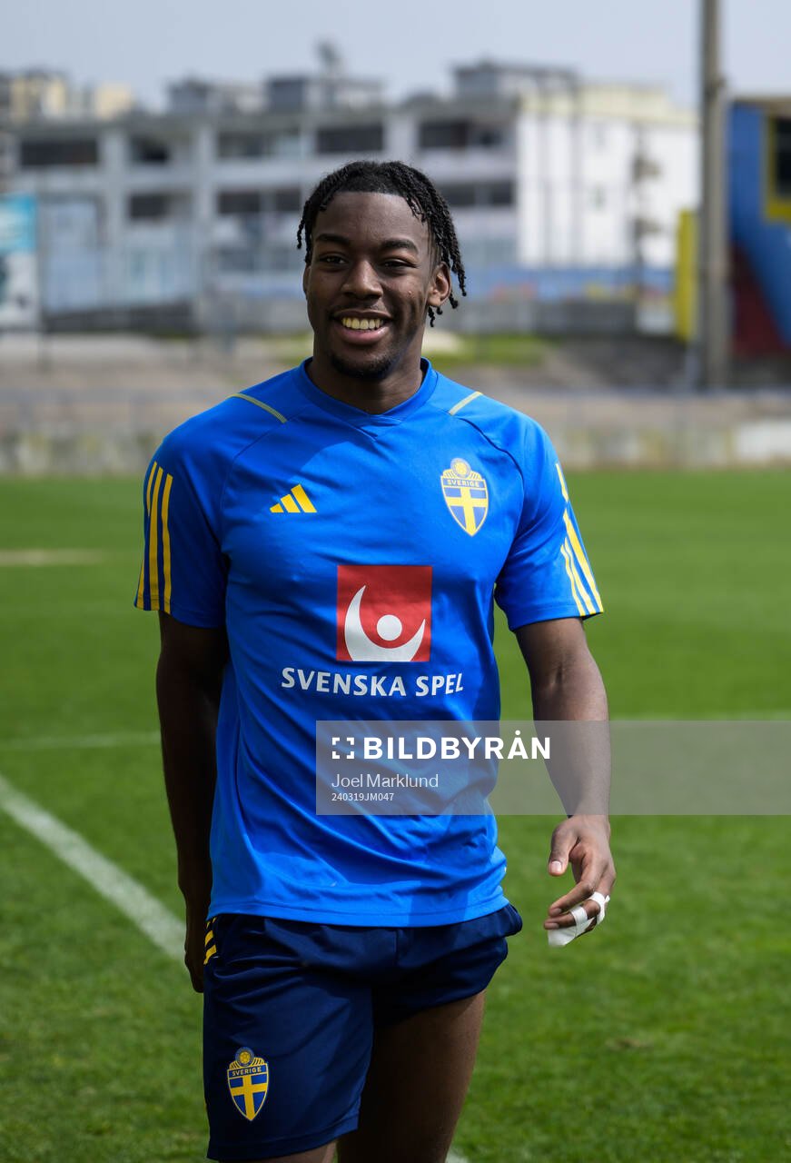 Anthony Elanga of the Swedish men's national football team