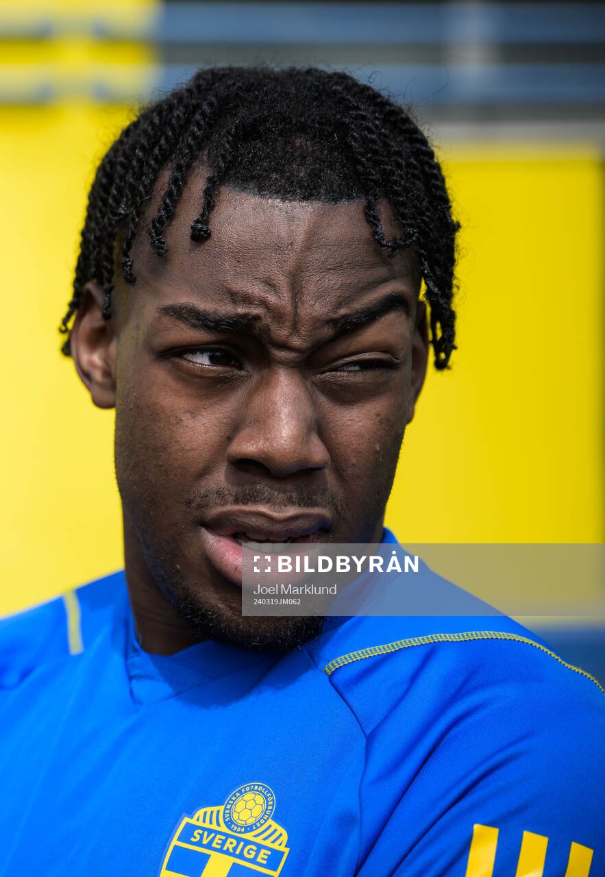 Anthony Elanga of the Swedish men's national football team