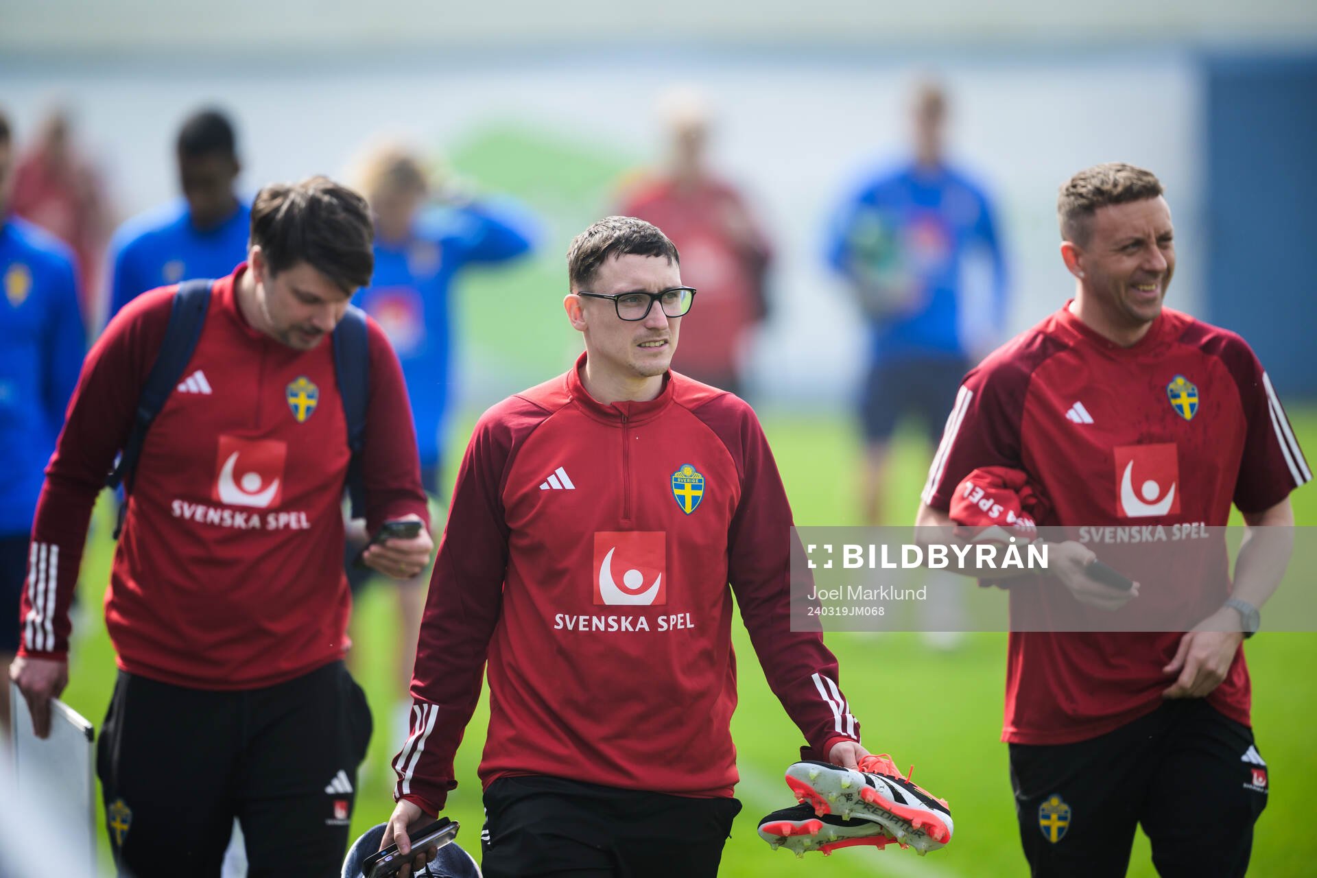 Physio coach Ben Rosen of the Swedish men's national