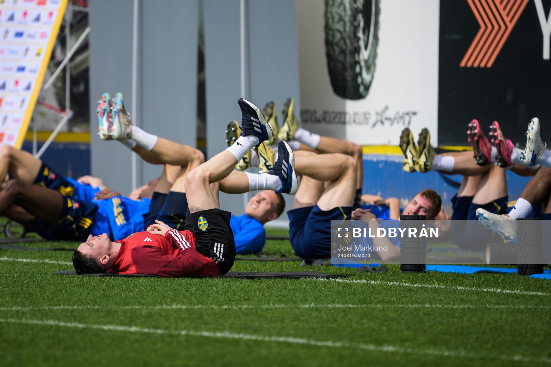 Physio coach Ben Rosen of the Swedish men's national