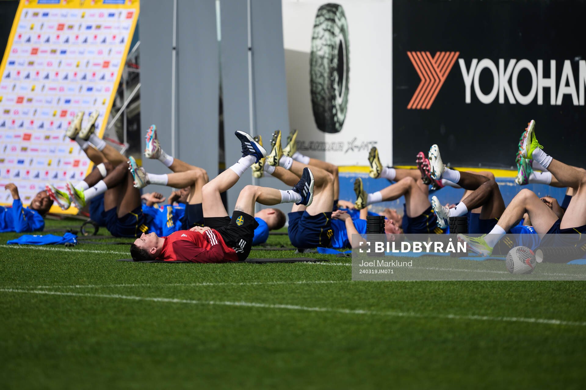 Physio coach Ben Rosen of the Swedish men's national