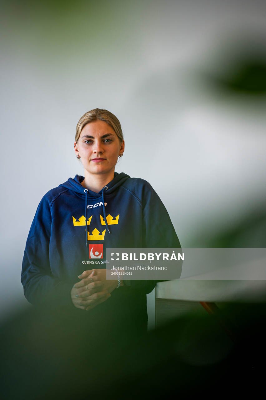 Goaltender Ida Boman of Sweden’s women national Ice