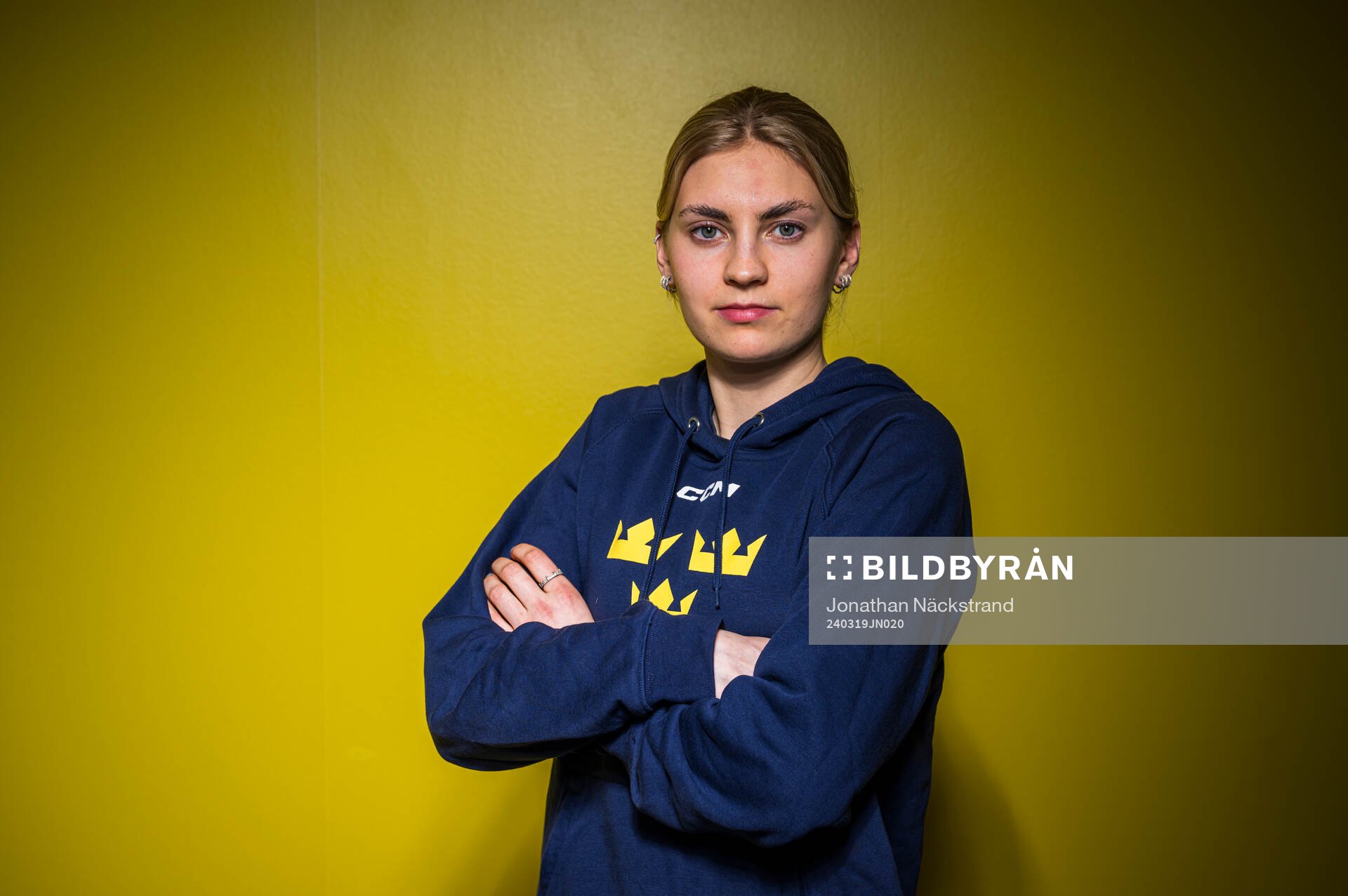 Goaltender Ida Boman of Sweden’s women national Ice