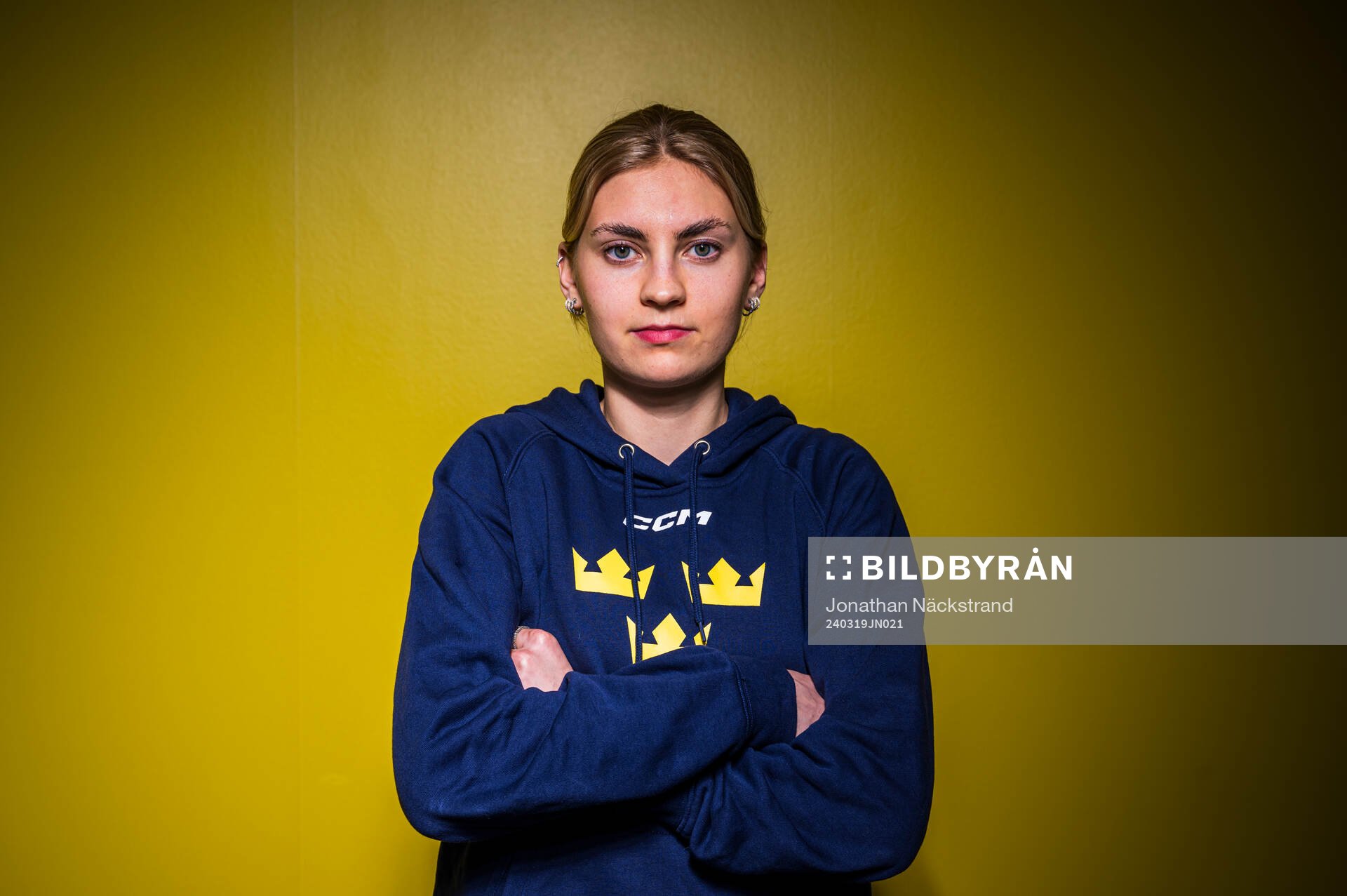 Goaltender Ida Boman of Sweden’s women national Ice