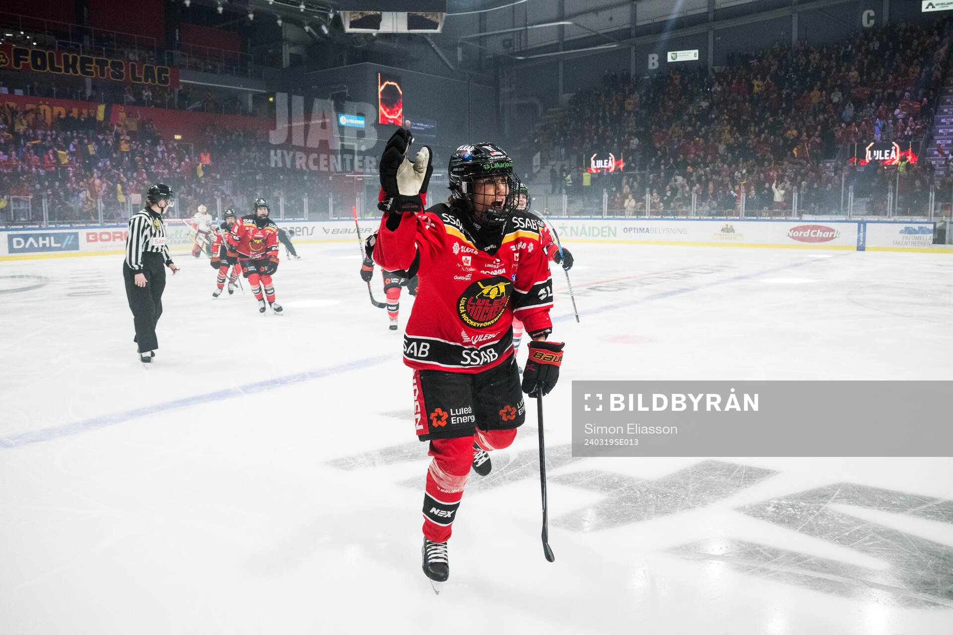 Luleås Anna Kjellbin jublar