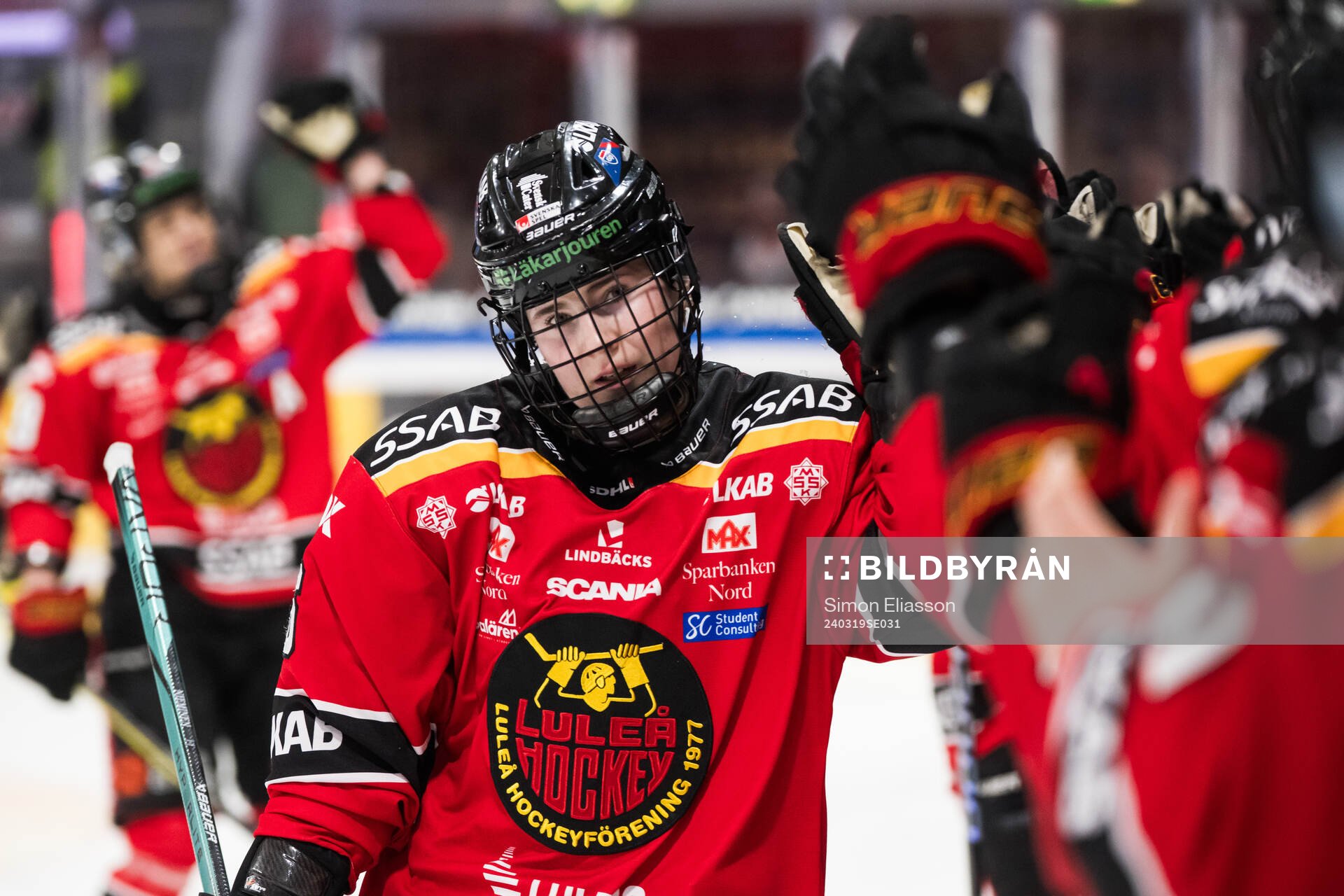 Luleås Petra Nieminen jublar