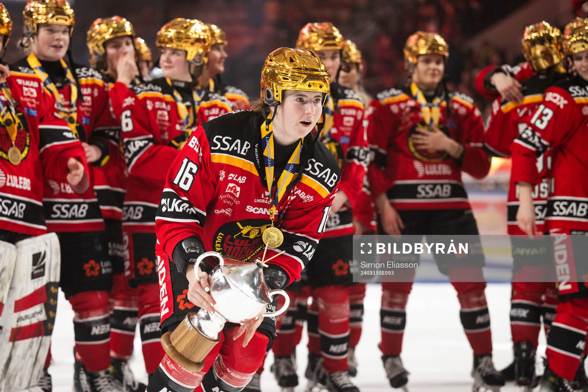 Luleås Petra Nieminen jublar