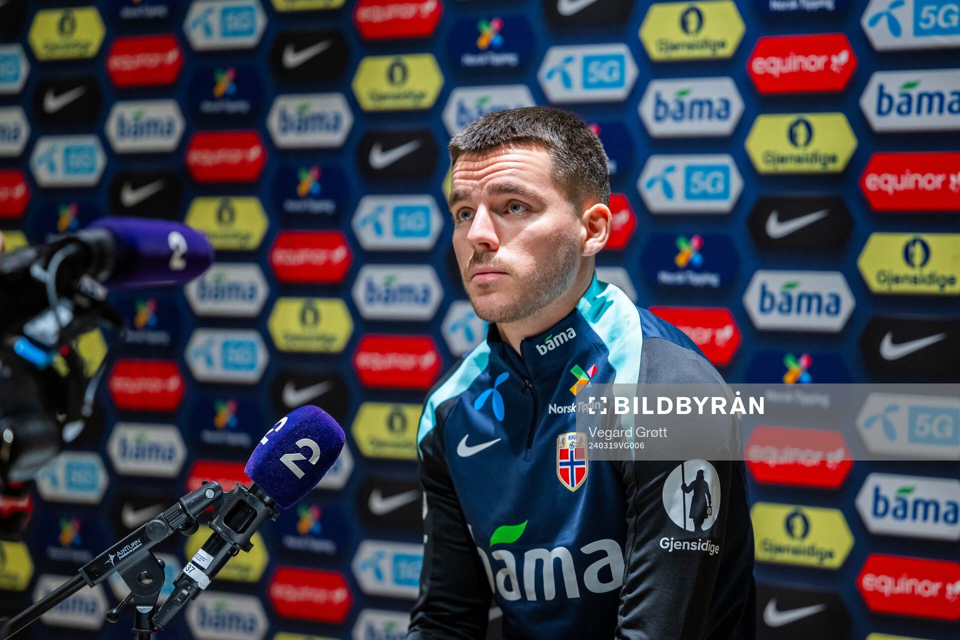 Hugo Vetlesen of the Norwegian national football team