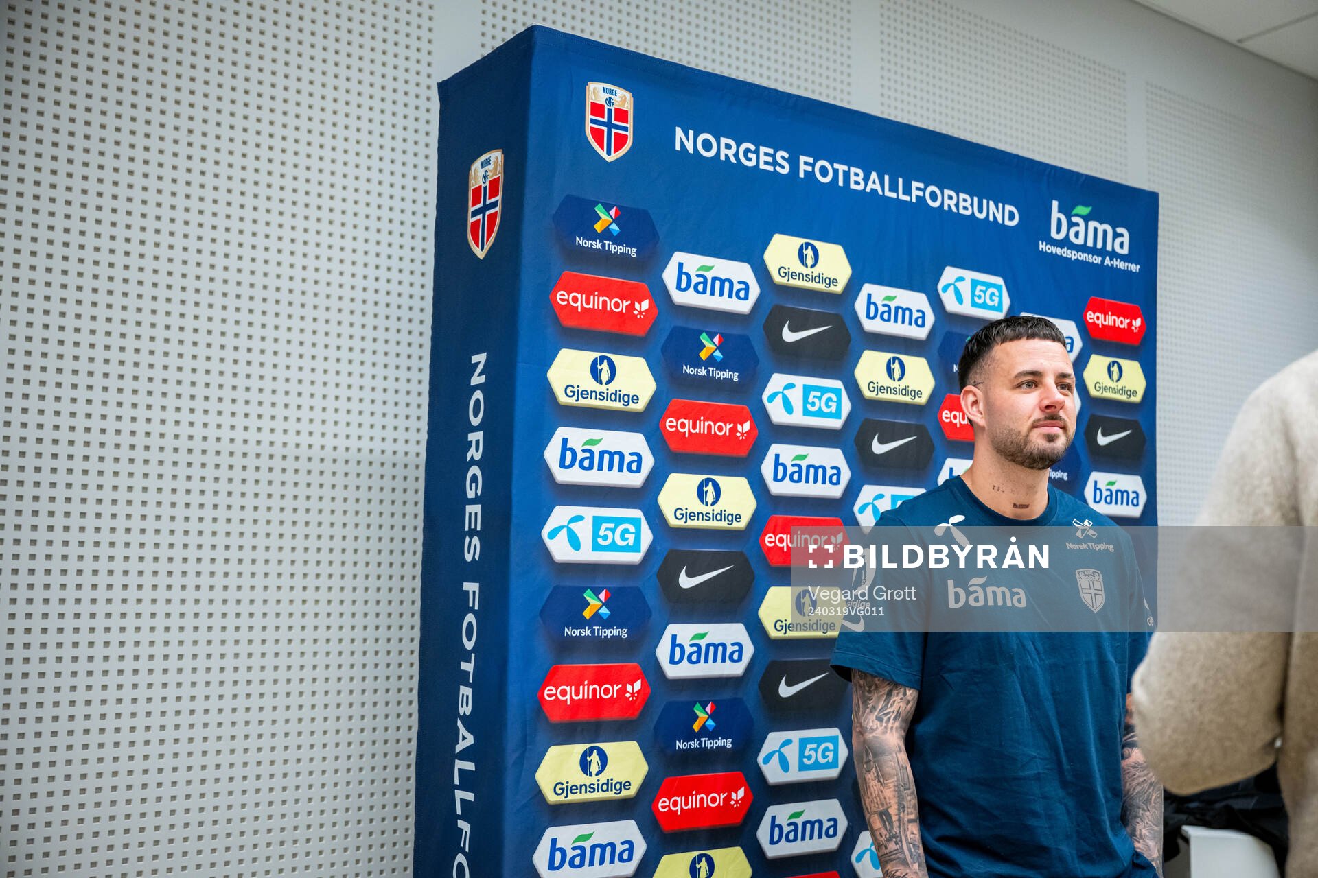 Aron Dønnum of the Norwegian national football team