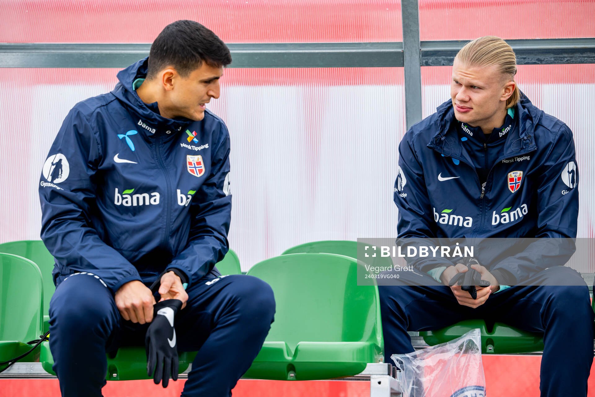Mohamed Elyounoussi and Erling Braut Haaland of the