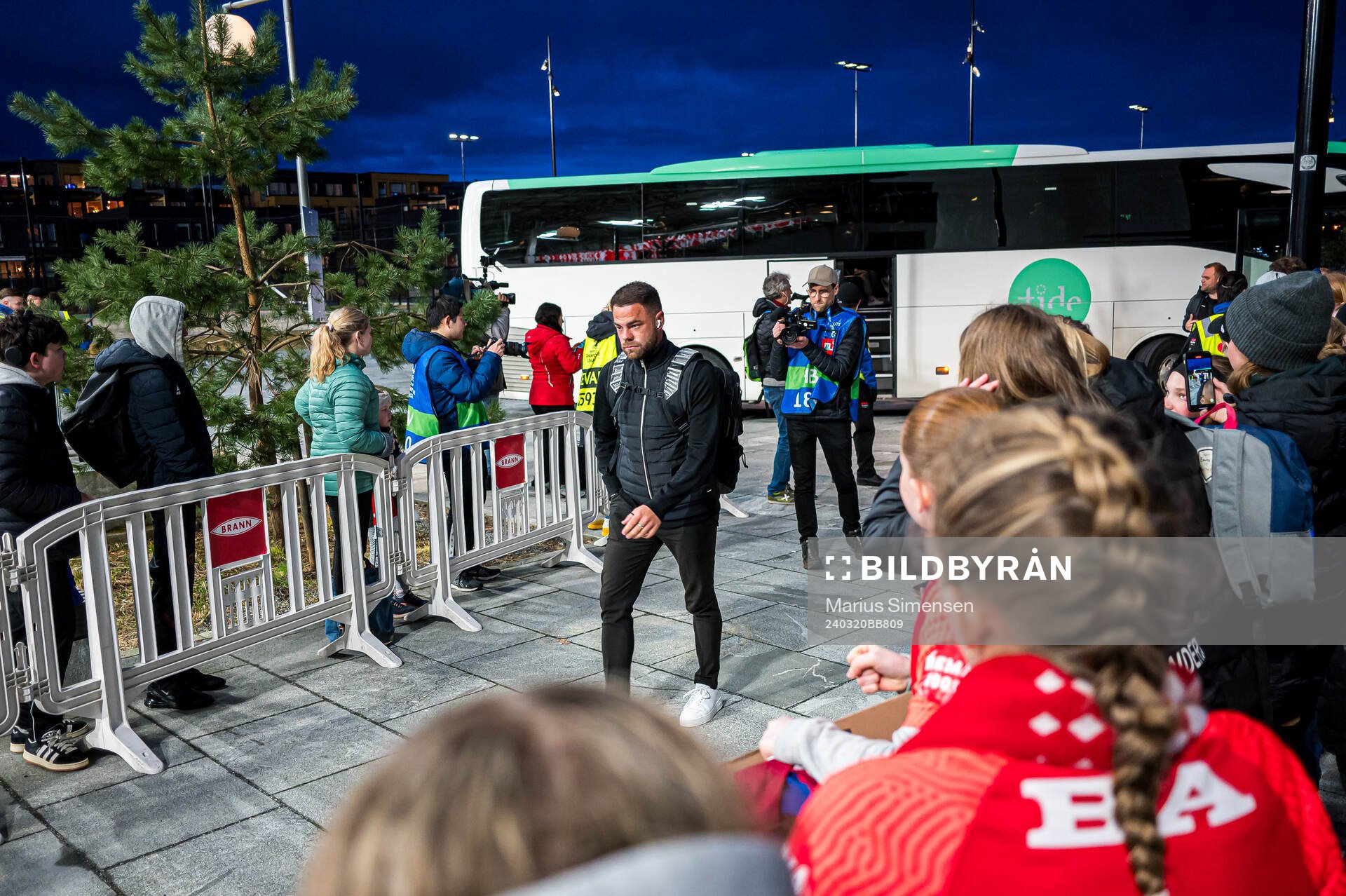 Martin Ho, head coach of Brann, arrives