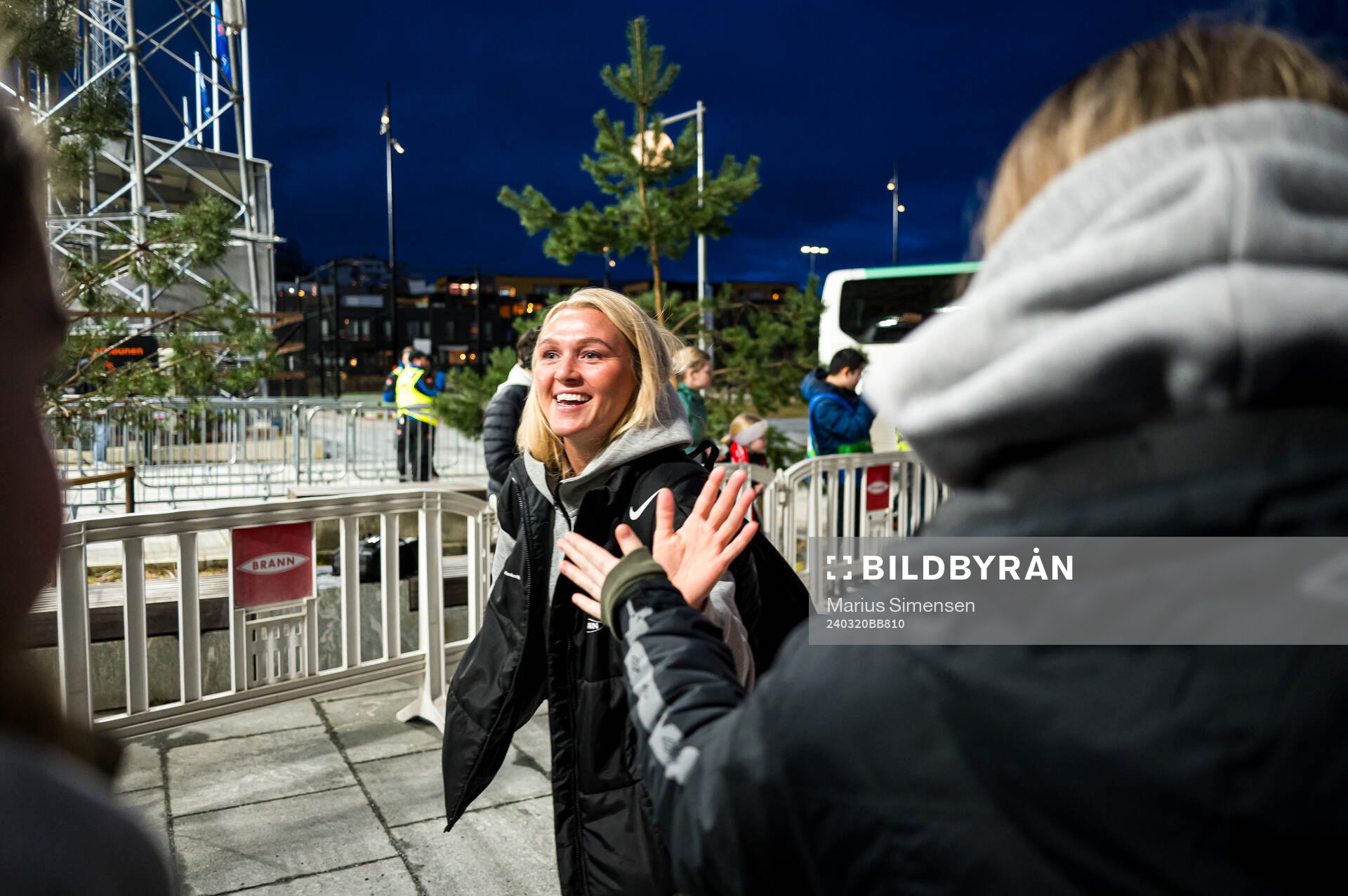 Karoline Haugland of Brann arrives