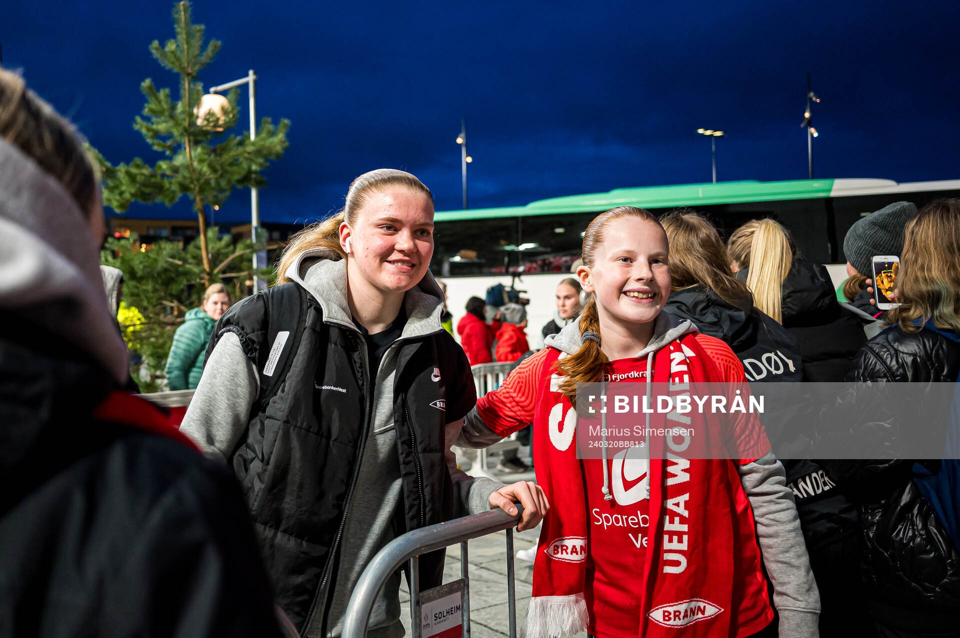 Signe Gaupset of Brann arrives