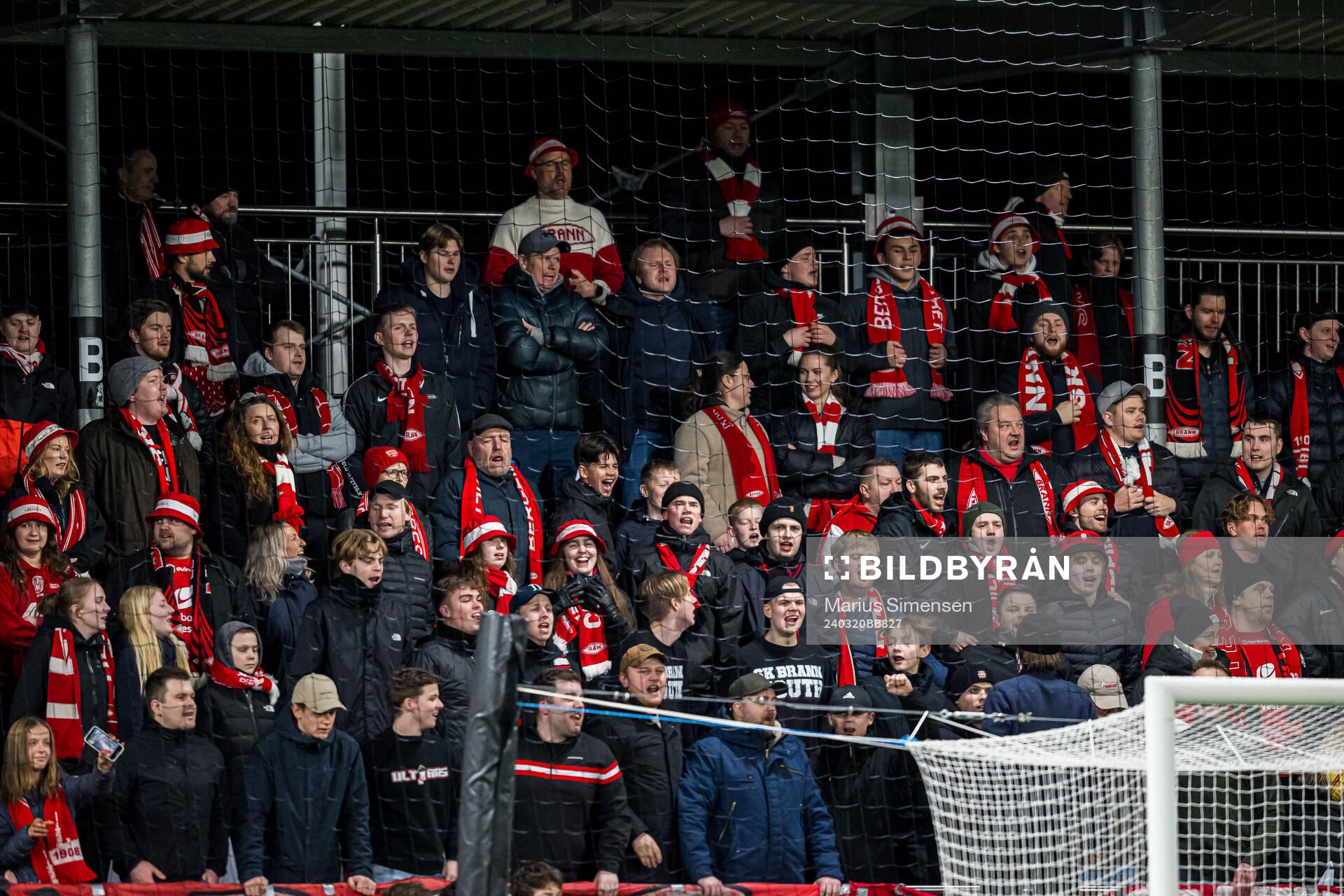 Spectators in the stands
