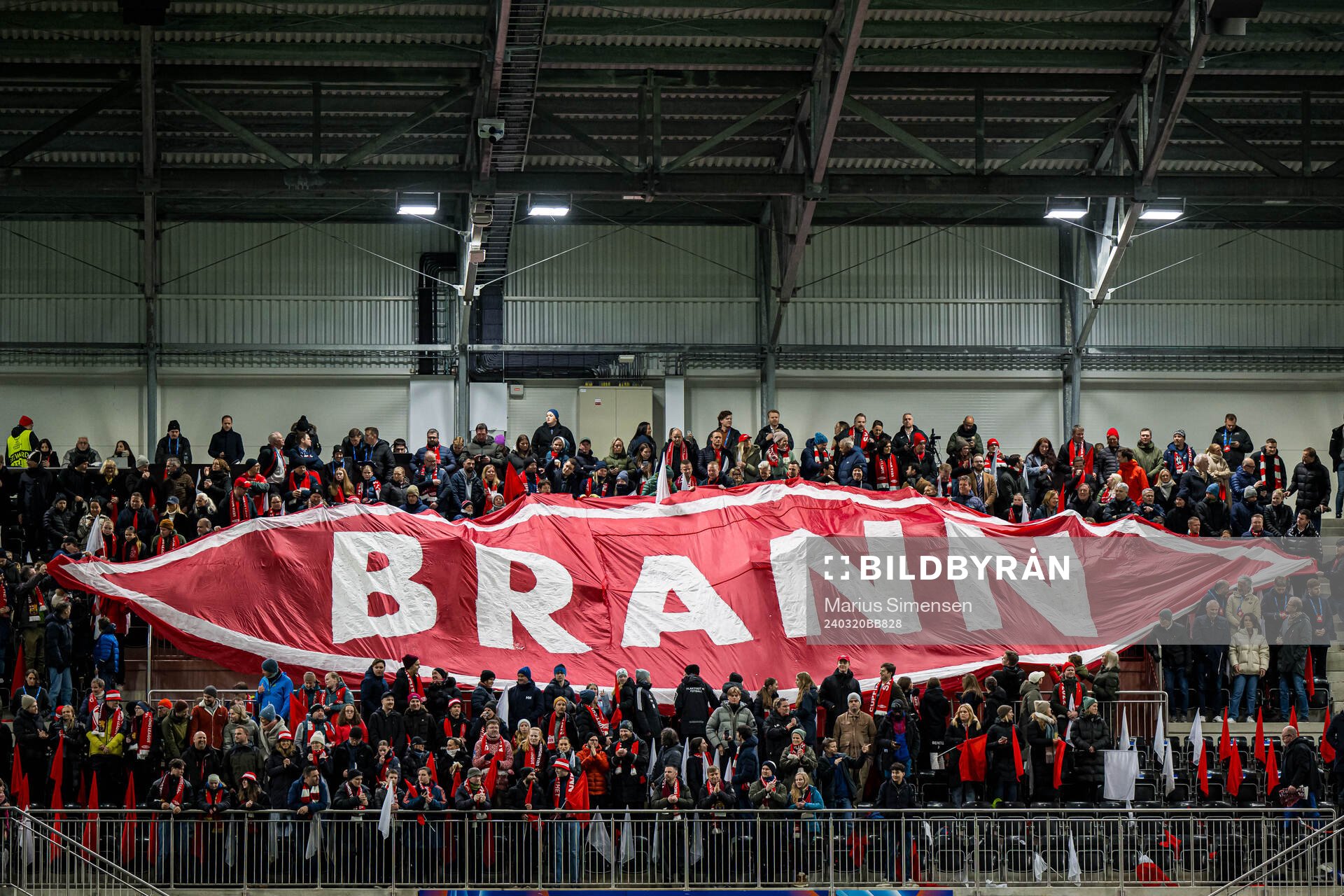 Spectators in the stands