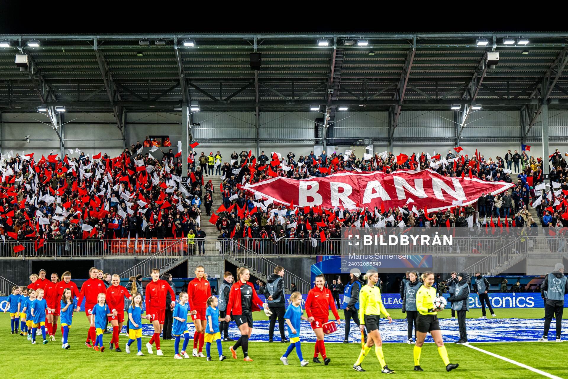 Spectators in the stands