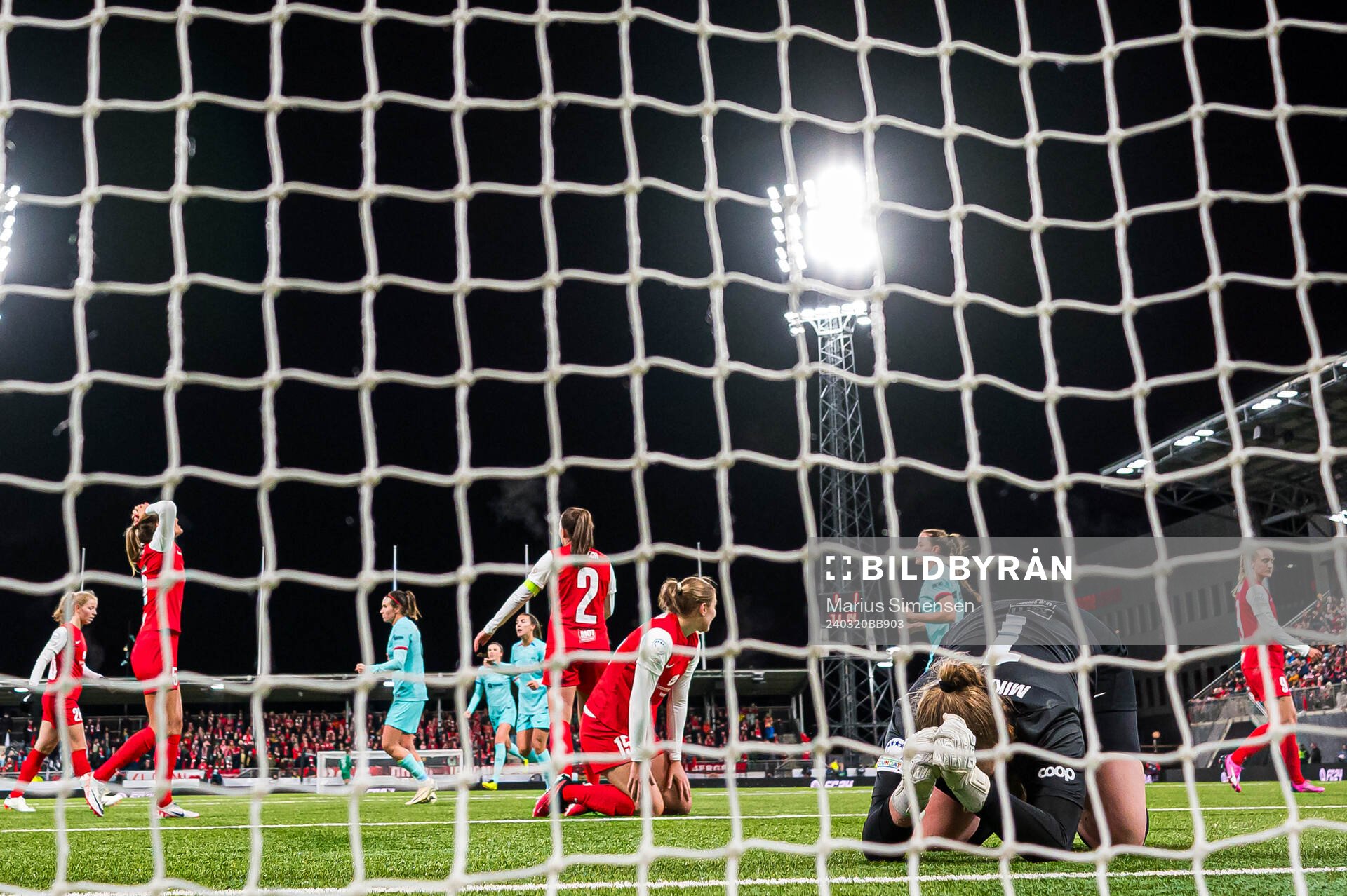Aurora Mikalsen of Brann looks dejected