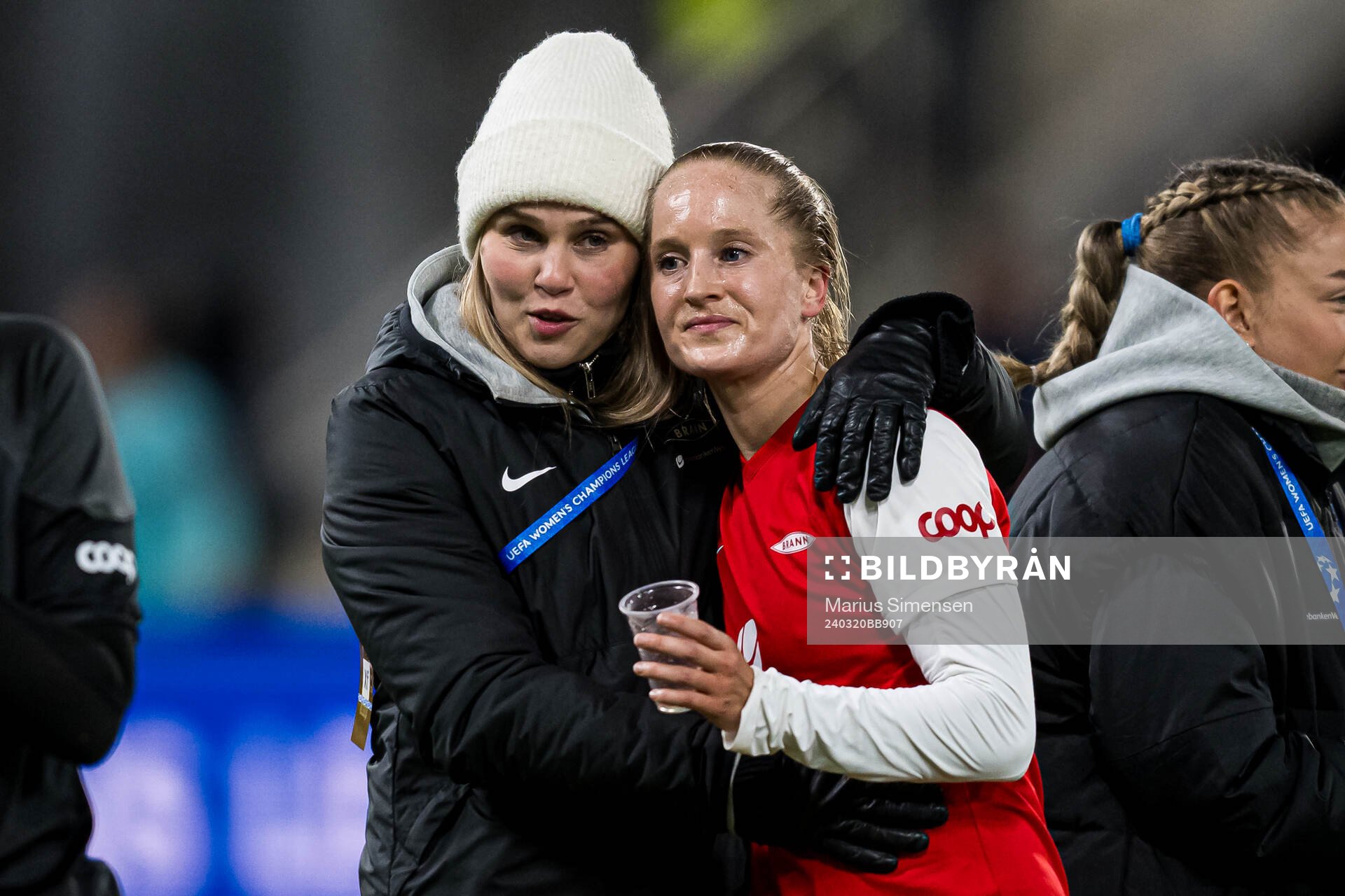 Nanne Ruuskanen and Amalie Eikeland of Brann
