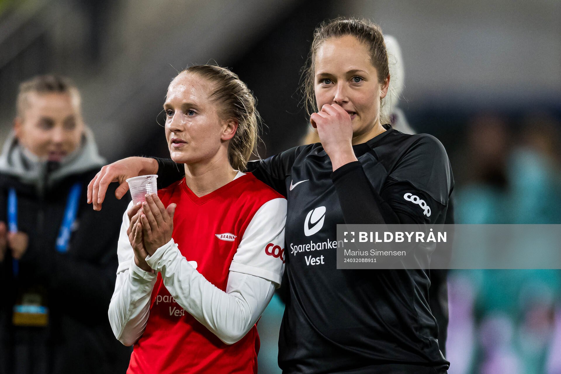 Amalie Eikeland and Aurora Mikalsen of Brann