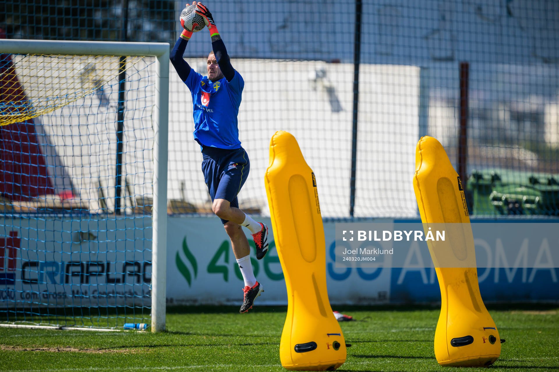 Goalkeeper Robin Olsen of the Swedish men's national