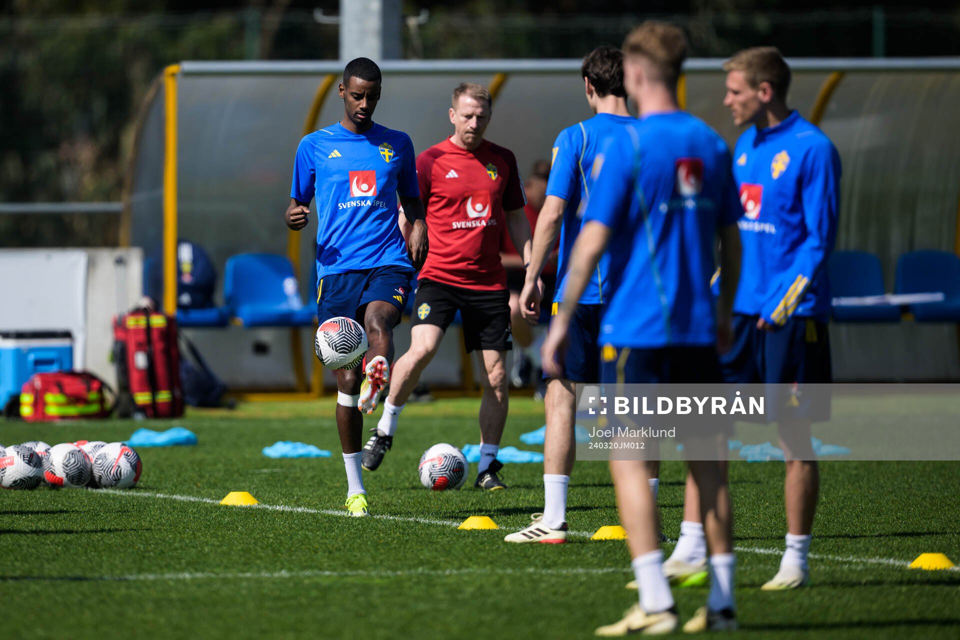 Alexander Isak of the Swedish men's national football team
