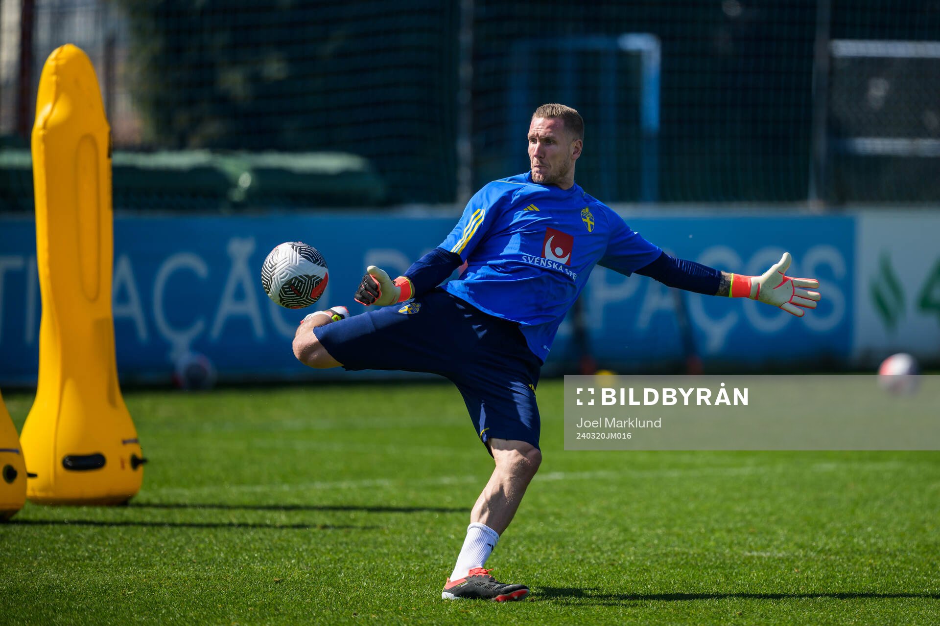 Goalkeeper Robin Olsen of the Swedish men's national