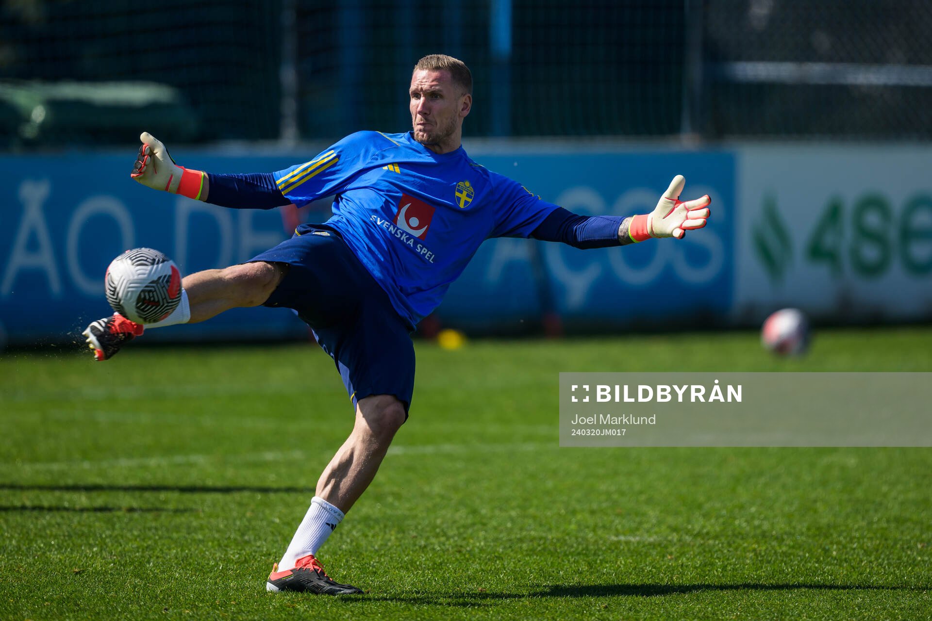 Goalkeeper Robin Olsen of the Swedish men's national