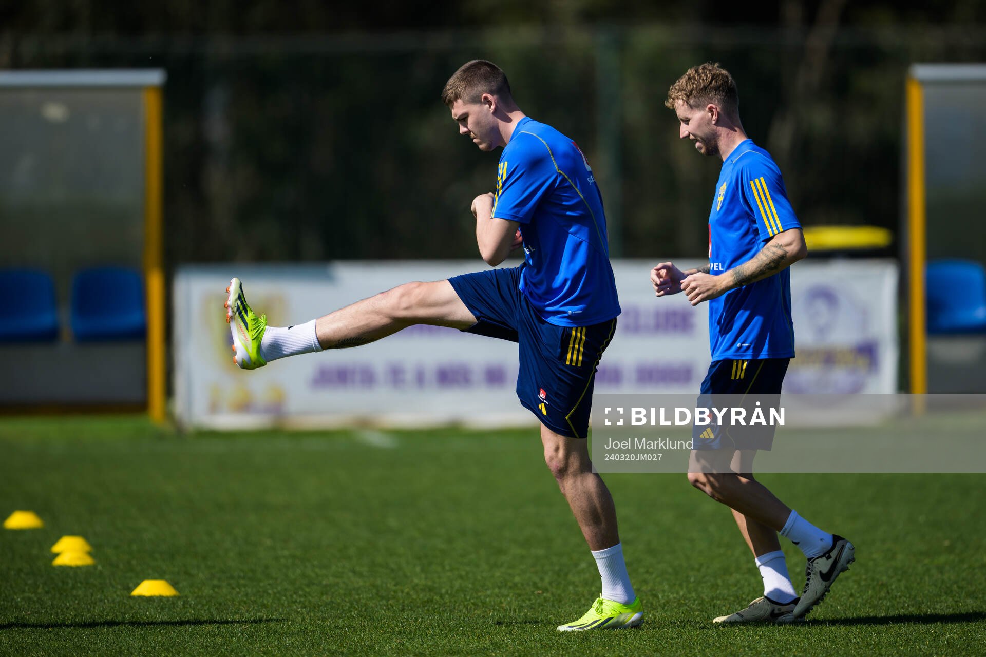 Emil Holm and Samuel Gustafson of the Swedish men's