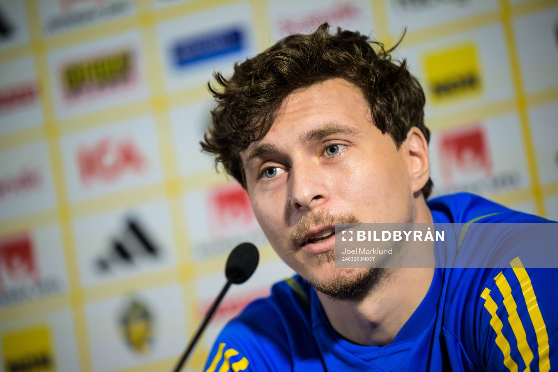 Victor Nilsson Lindelöf of the Swedish men's national