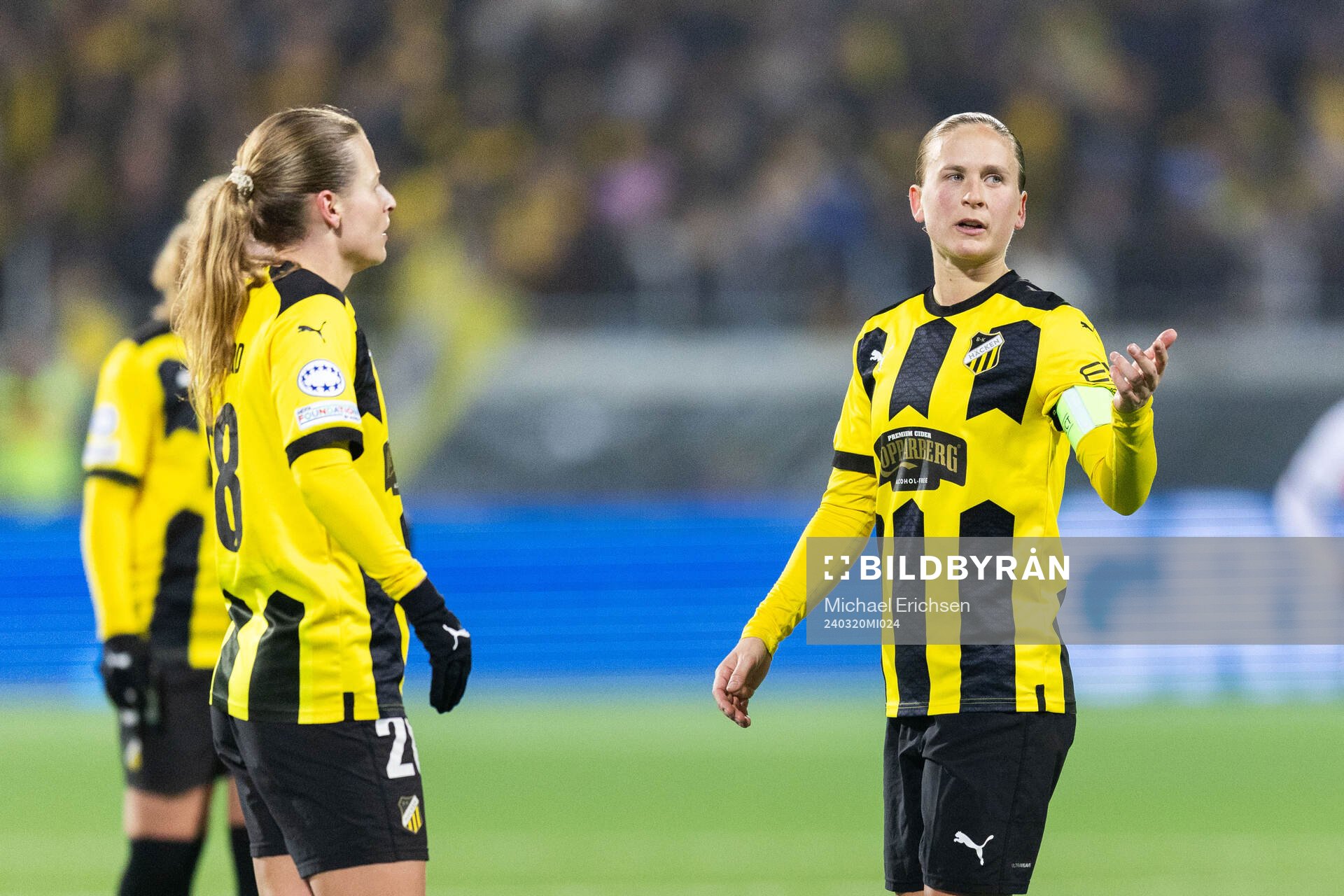 Anna Anvegård and Filippa Curmark of Häcken