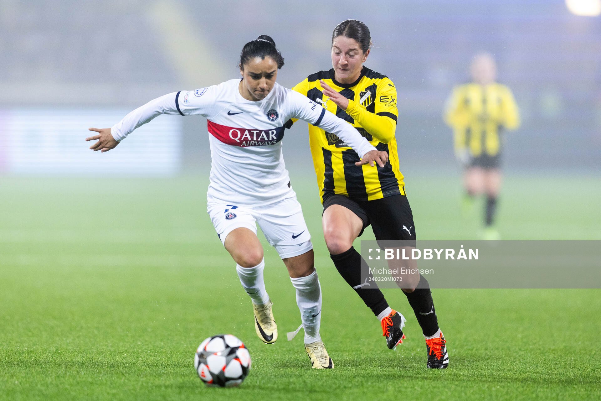 of Paris Saint Germain Sakina Karchaoui and Ruby Grant of