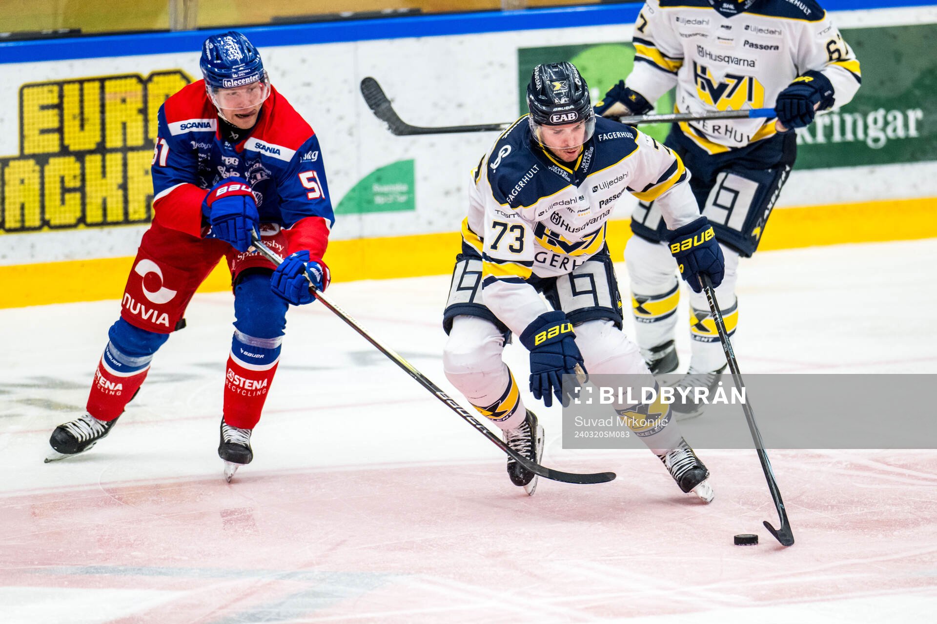 Oskarshamns Markus Nenonen och HV71s Nick Shore